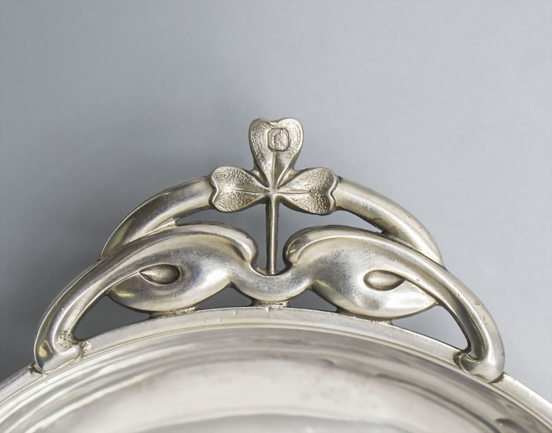 Paar Jugendstil Silberschalen mit Handhaben / Two Art Nouveau silver bowls with handles, ... - Image 2 of 7