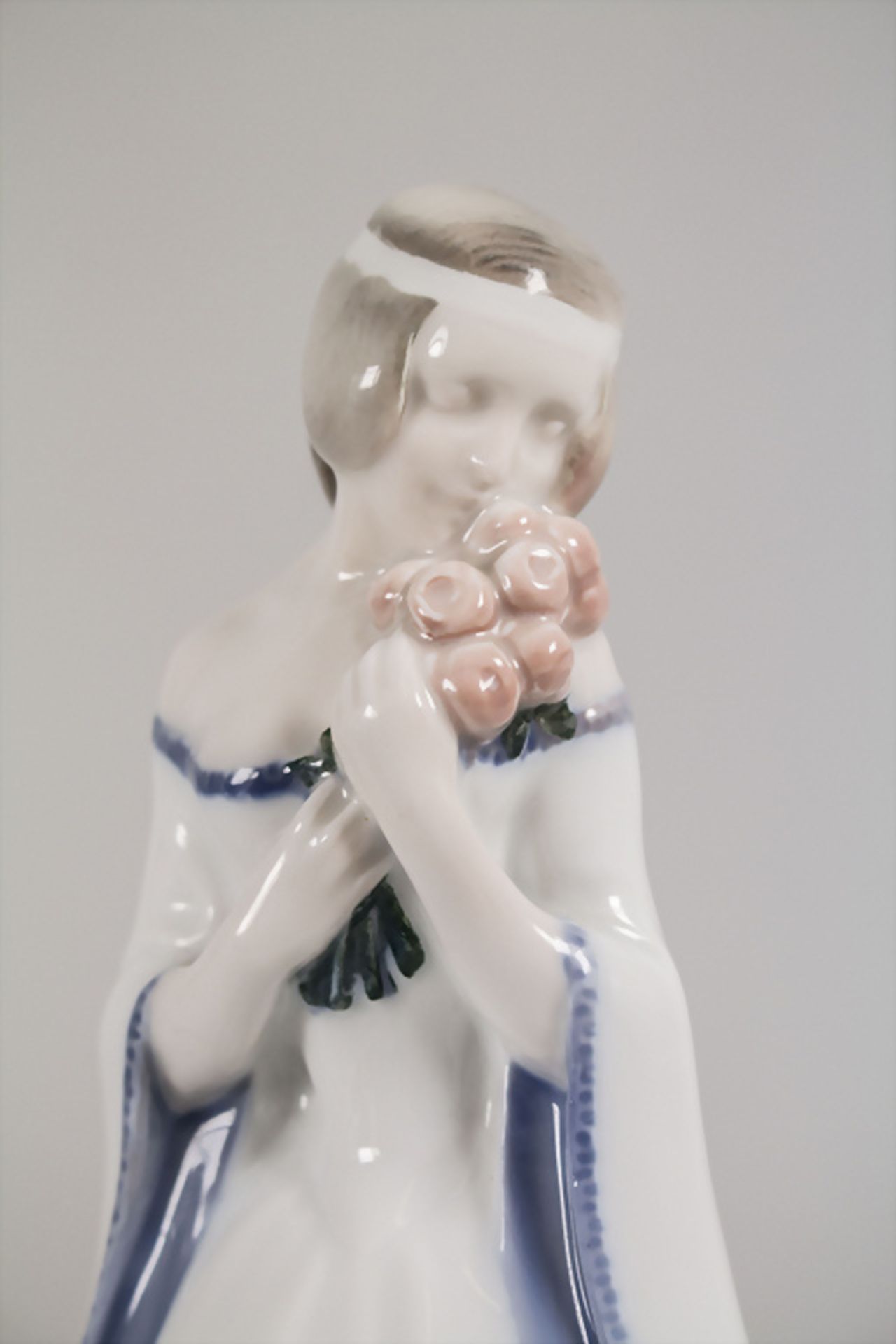 Jugendstil Figur 'Rosenmädchen' / An Art Nouveau figure 'rose girl', Rosenthal, Selb, um 1914 - Bild 5 aus 7