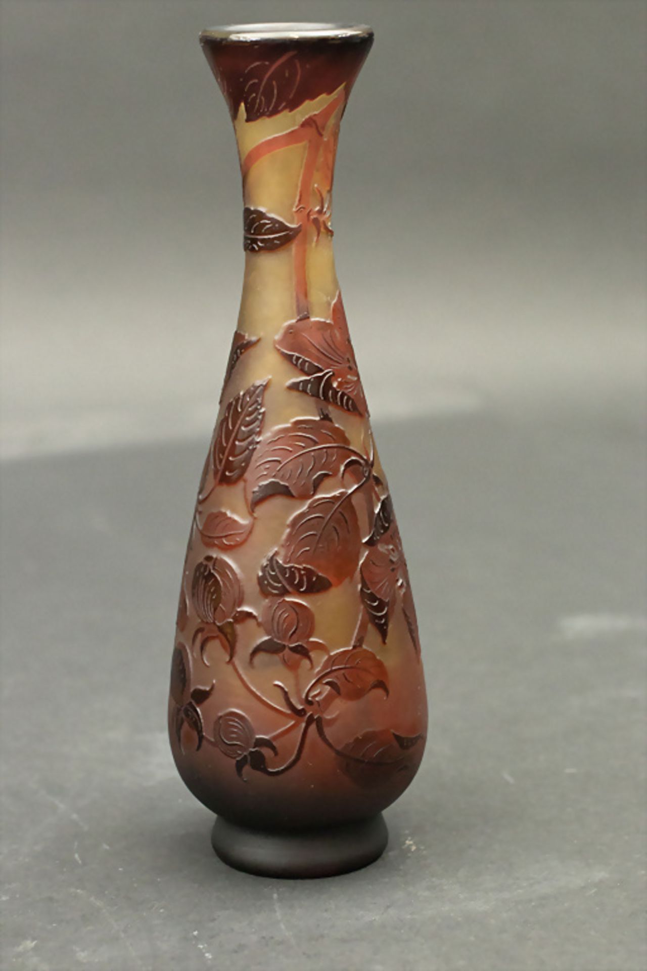 Jugendstil Vase / An Art Nouveau vase, Paul Nicolas, D'Argental, Ecole de Nancy, um 1920 - Bild 4 aus 6