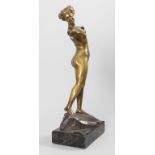 Artur Imanuel Löwental (Wien 1879-1964 Berlin), Jugendstil Bronze 'Weiblicher Akt' / An Art ...