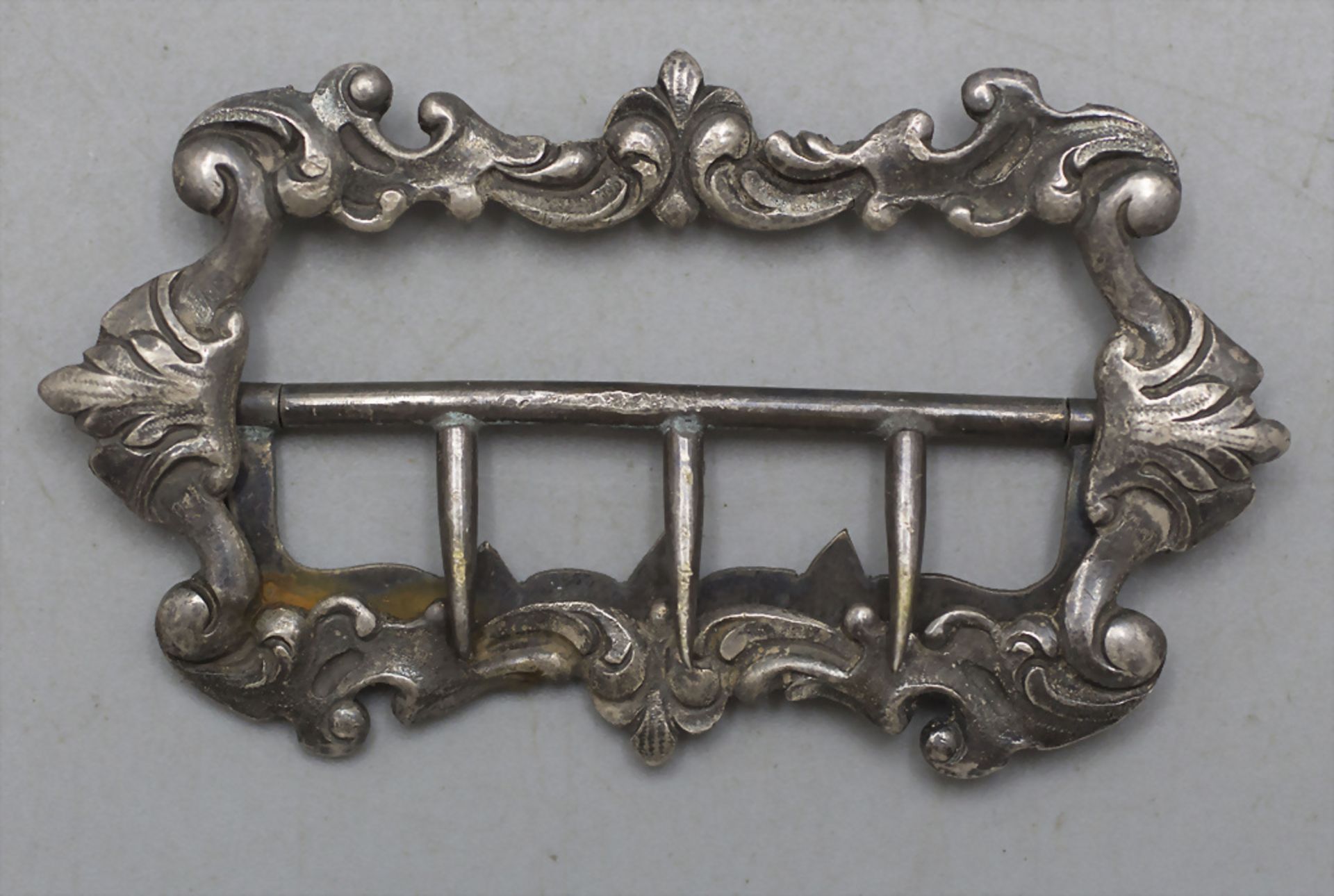 Silber Gürtelschließe / A silver belt buckle, Frankreich, 2. Hälfte 19. Jh.