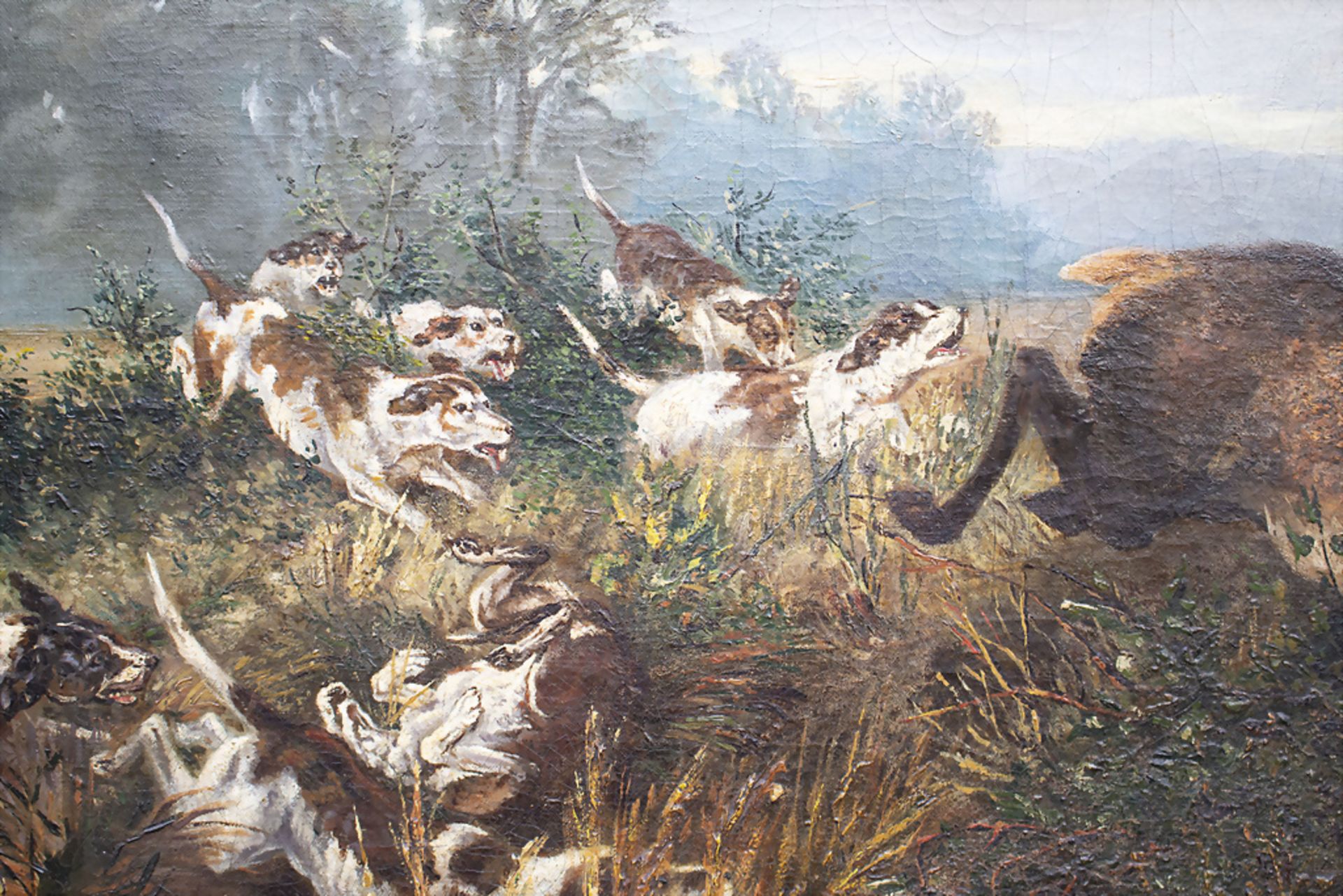 Die Hirschjagd / The deer hunt, Österreichische Schule, 19. Jh. - Image 3 of 4