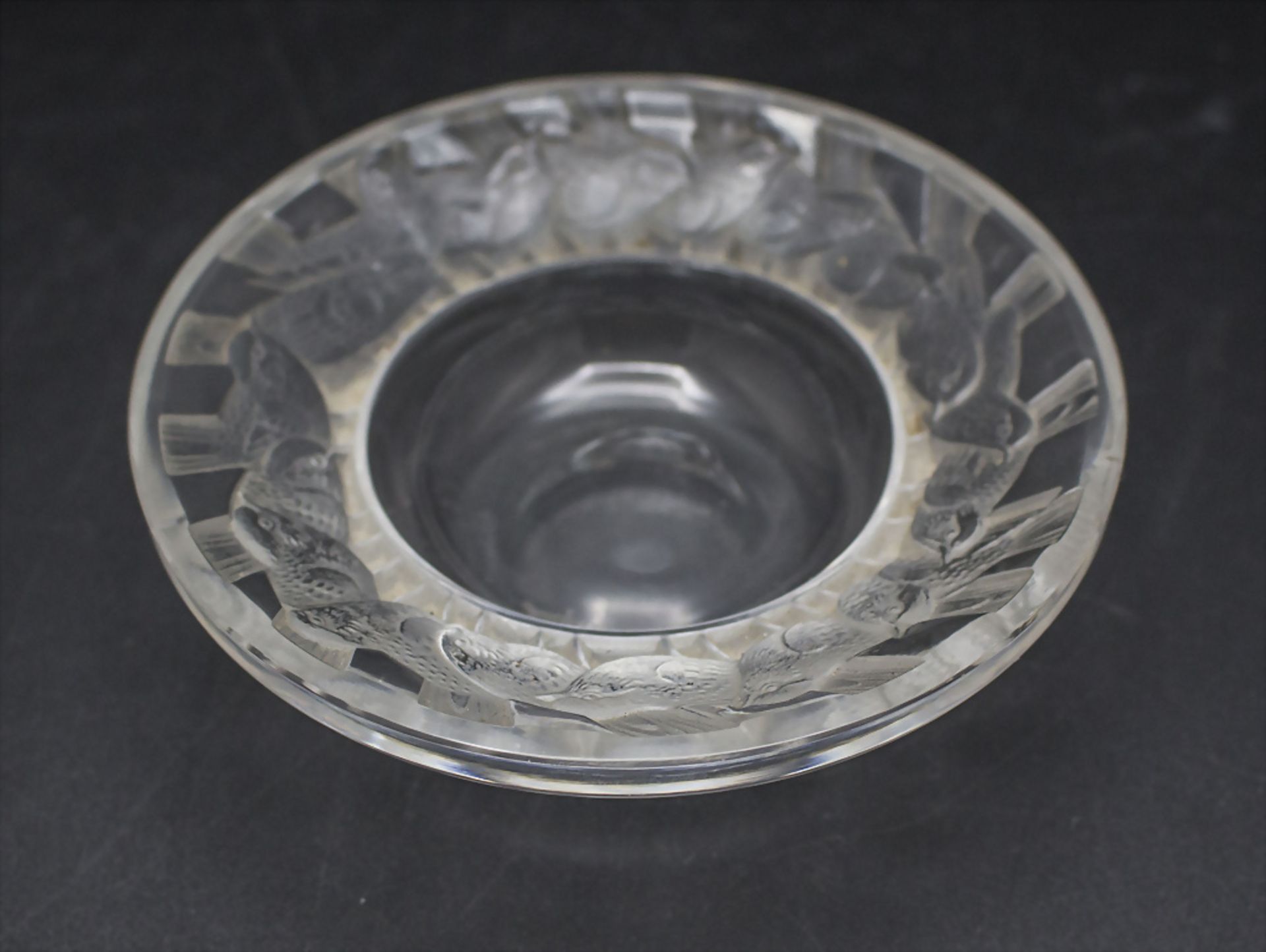 Kleine Zierschale 'Irene' mit Spatzen / A small dish 'Irene' with sparrows, René Lalique, ...