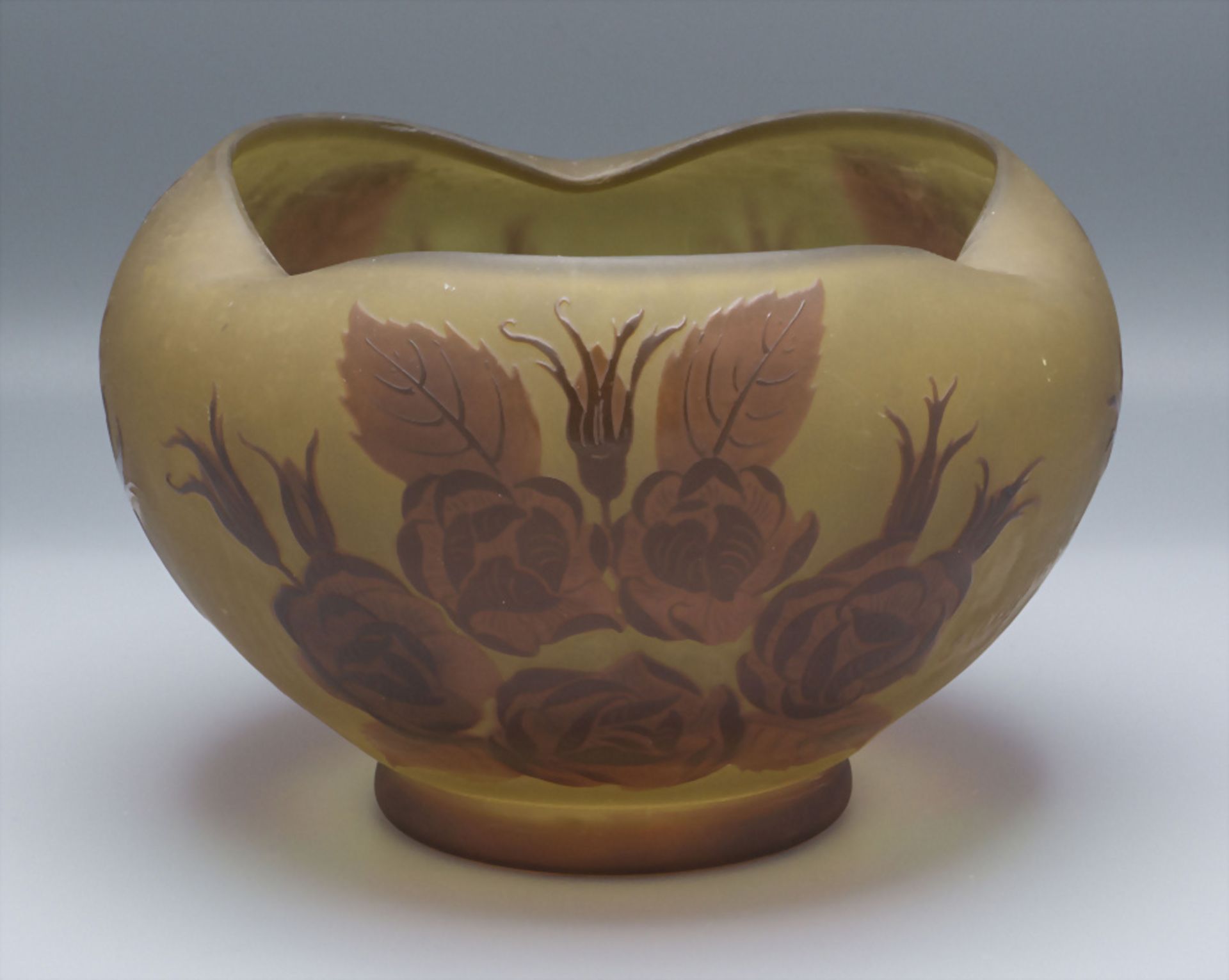 Jugendstil Vase mit Rosen / An Art Nouveau vase with roses, Paul Nicolas, D'Argental, École de ... - Bild 4 aus 7