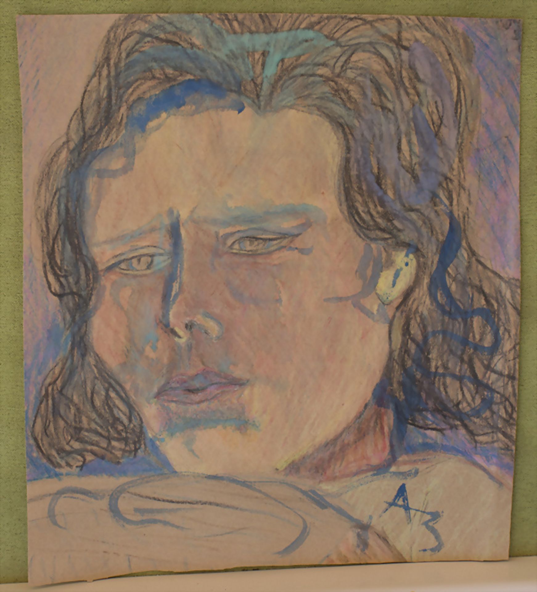 Anatolij Timofeevic Zverev (1931-1986), 'Frauenkopf' / 'A woman's head', 20. Jh.