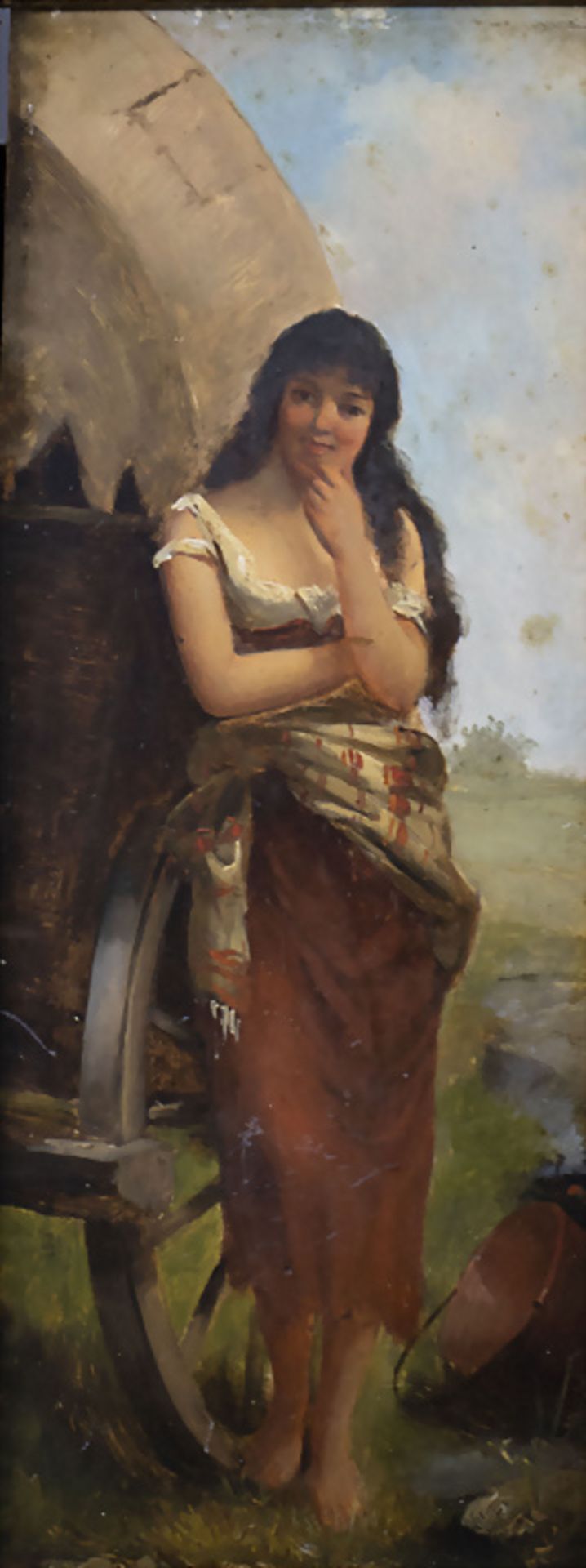 Künstler des 19. Jh., 'Zigeunerin' / Artist of the 19th century, 'Gypsy woman'