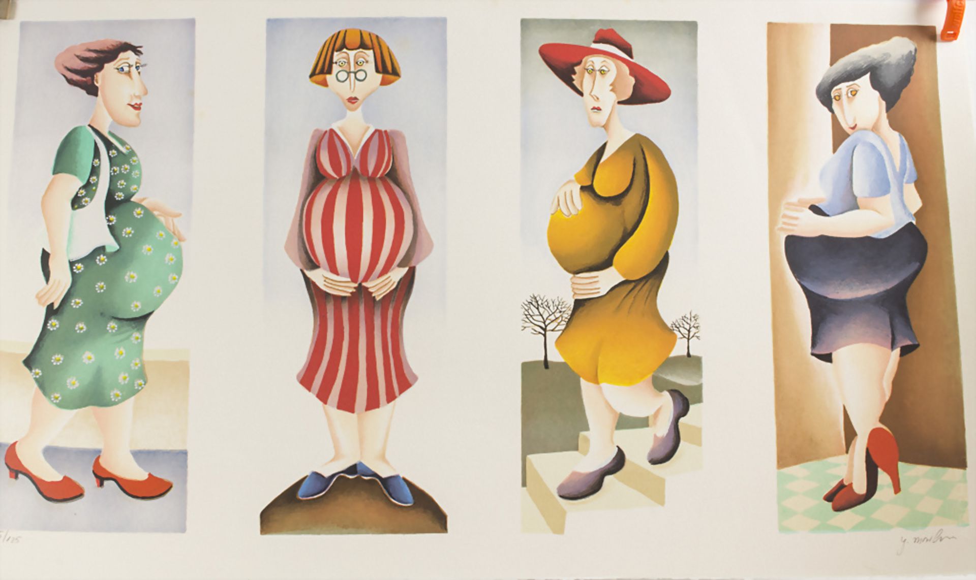 Yuval Mahler (*1951), 'Schwangerschaft' / 'Pregnancy', 2. Hälfte 20. Jh.