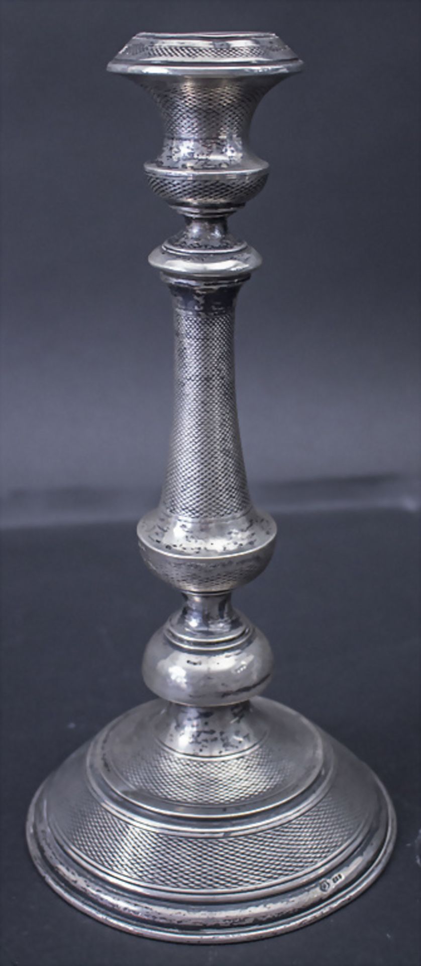 Paar Kerzenleuchter / A pair of silver candlesticks, Budapest, um 1870 - Image 2 of 6