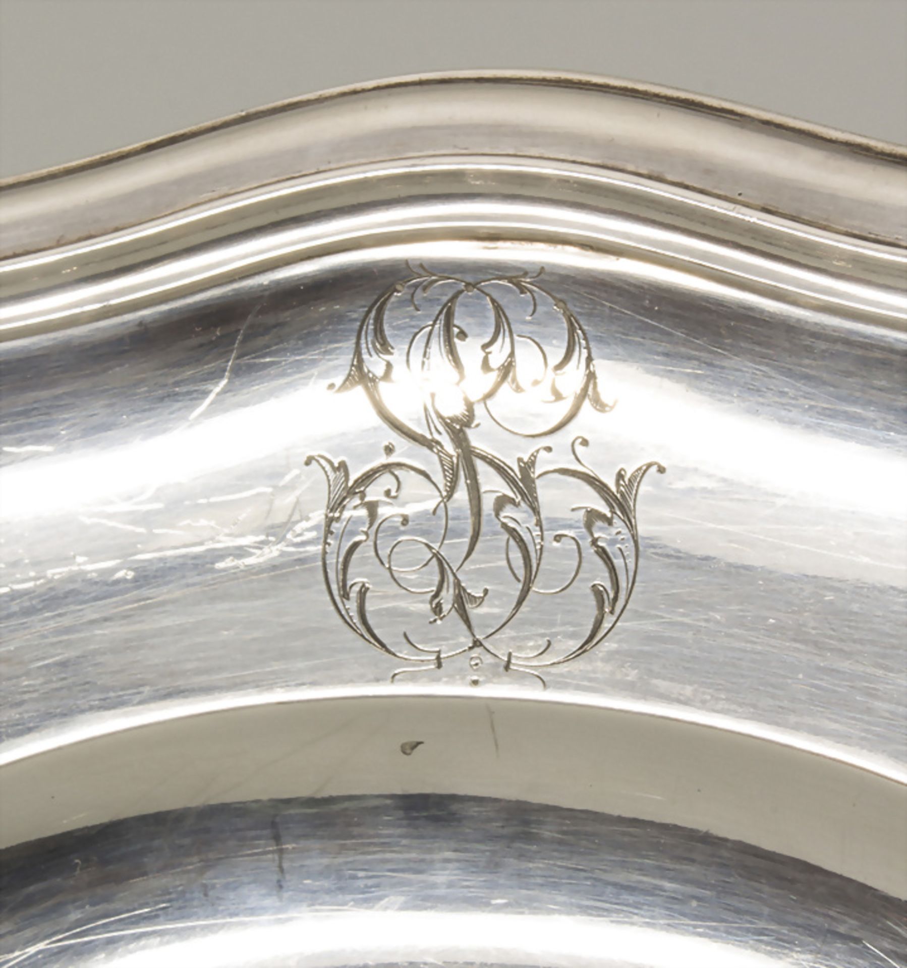 Runde Silberplatte / A silver platter, Paul Canaux, Paris, um 1900 - Image 2 of 5