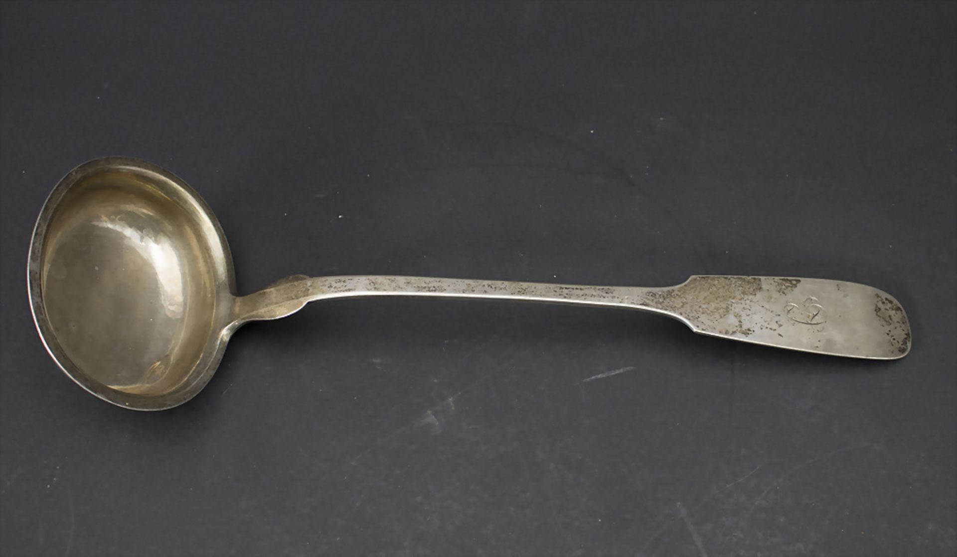 Biedermeier Kelle / A silver ladle, Koenigsberg / Kaliningrad, um 1830