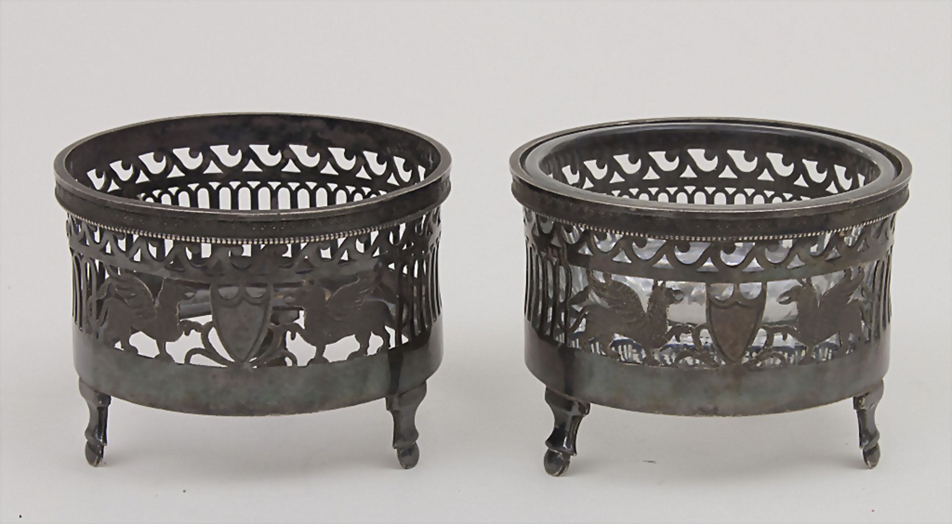 Paar Empire Salieren / A pair of open salts, Antoine Morange, Paris, 1798-1809