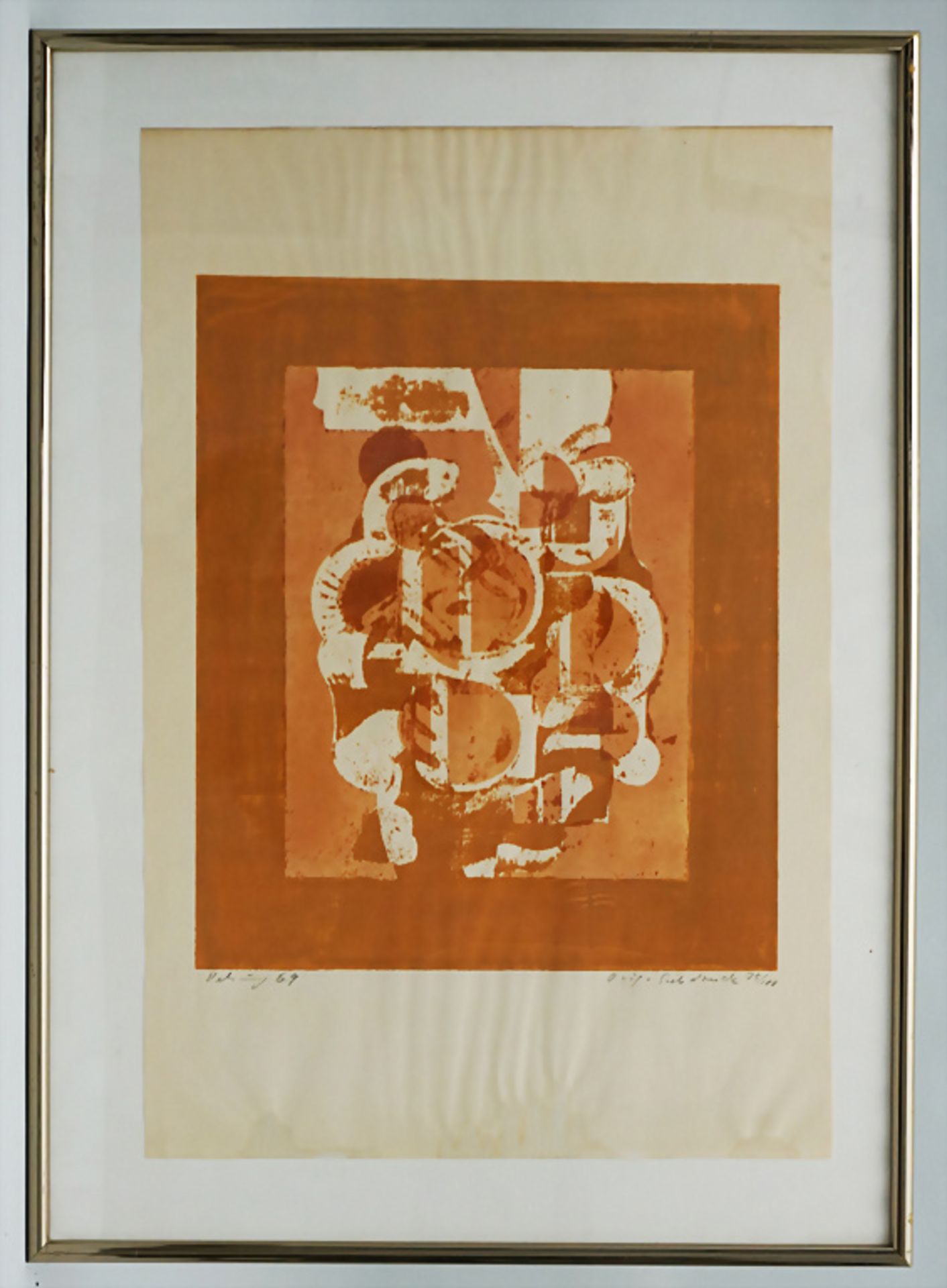 Edith Behring (1916-1996), 'Abstrakte Komposition' / 'An abstract Composition', 1969 - Image 2 of 4