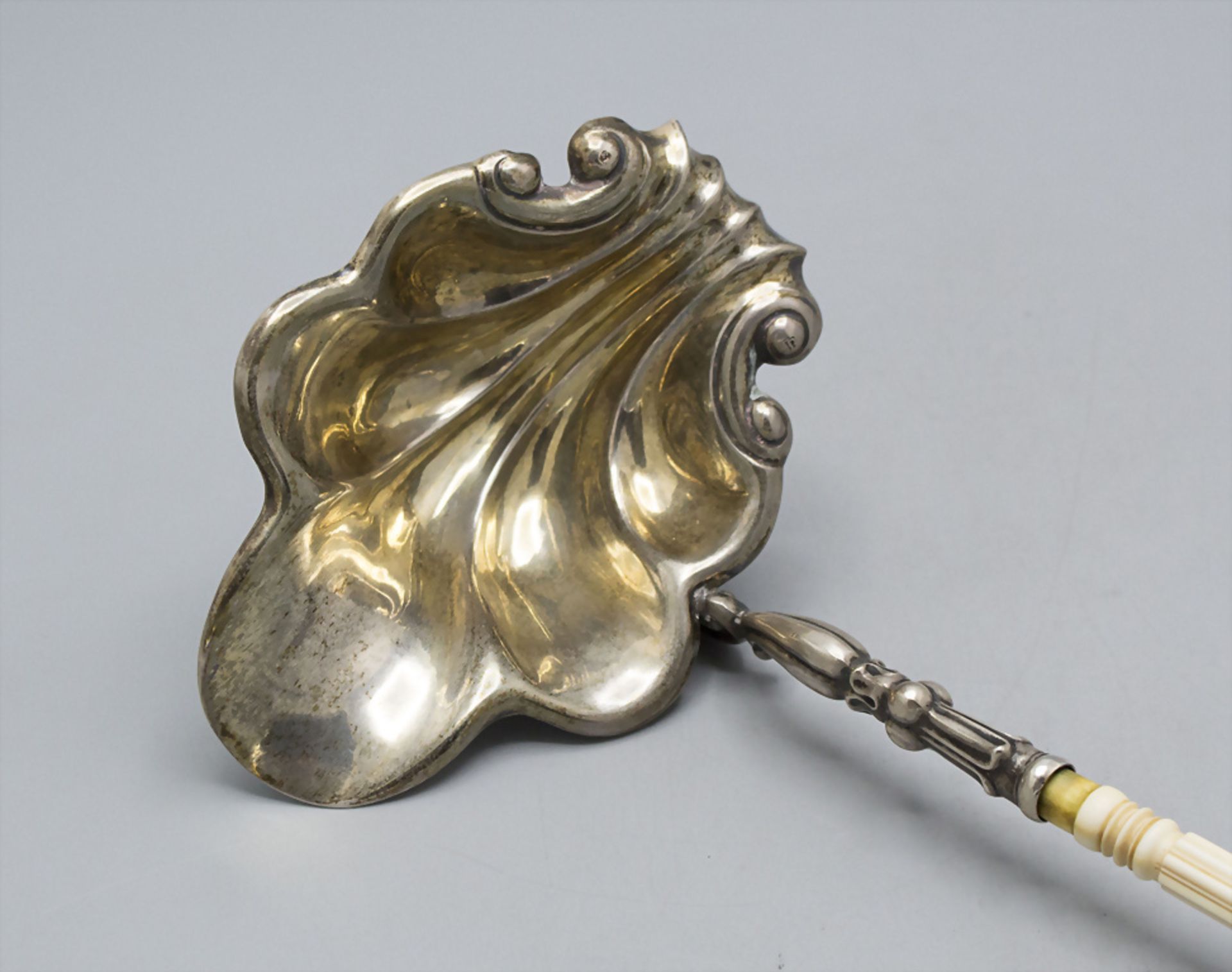 Biedermeier Schöpfkelle / A silver ladle, Theodor Breuer, Bonn, um 1840 - Bild 2 aus 4