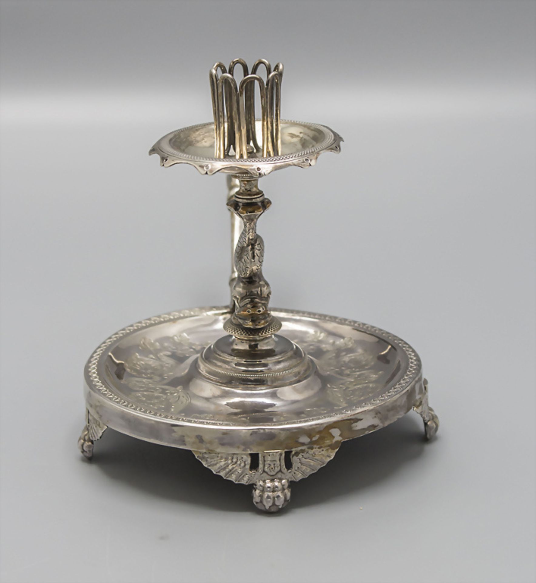 Empire Handleuchter / A portable silver candlestick, Carreras, Barcelona, um 1800 - Bild 2 aus 7