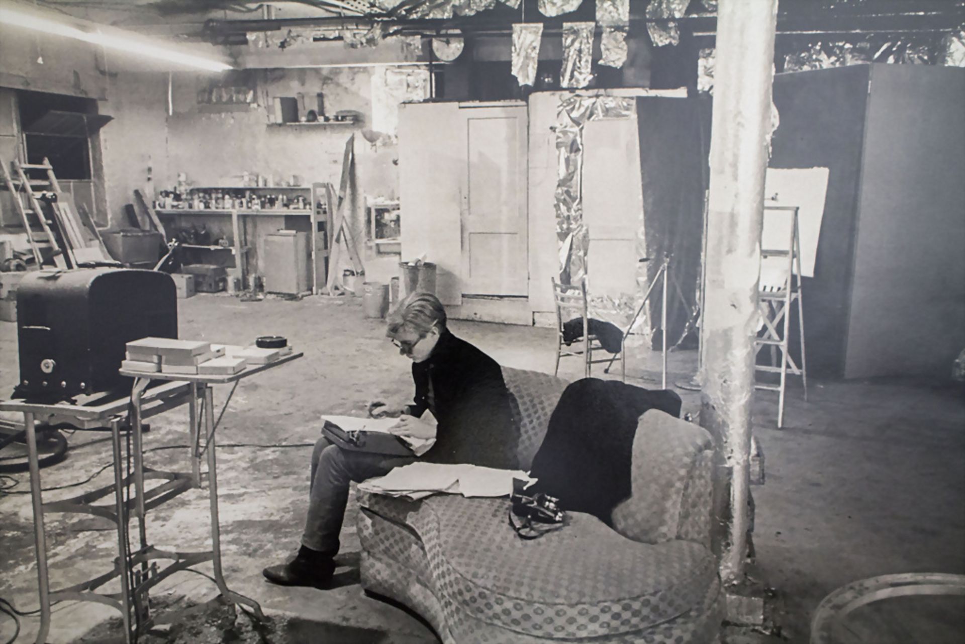 Nat Finkelstein (1933-2000), 'Fotografie von Andy Warhol in seinem Atelier', 1964
