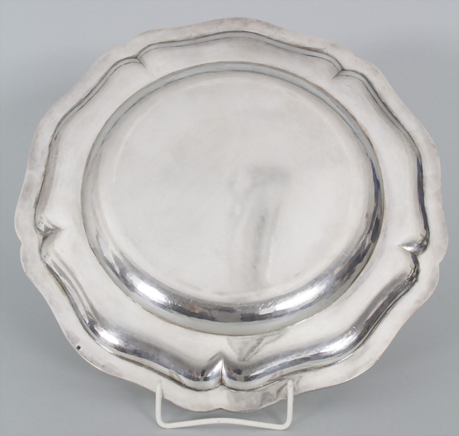 Runde Silberplatte / A silver platter, Frankreich, um 1900 - Image 3 of 5
