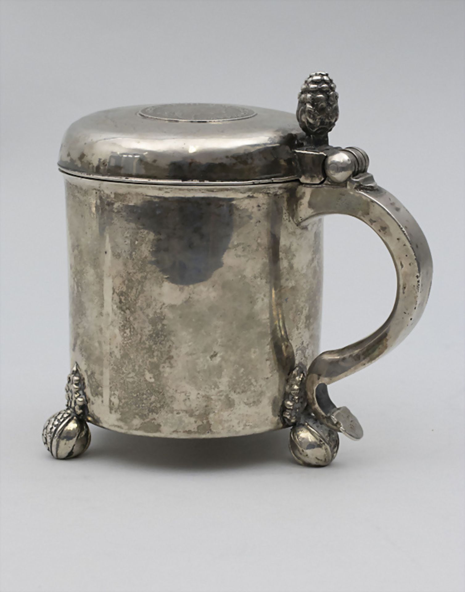 Barock Bierkrug / A silver jug, Schweden / Swede, nach 1782