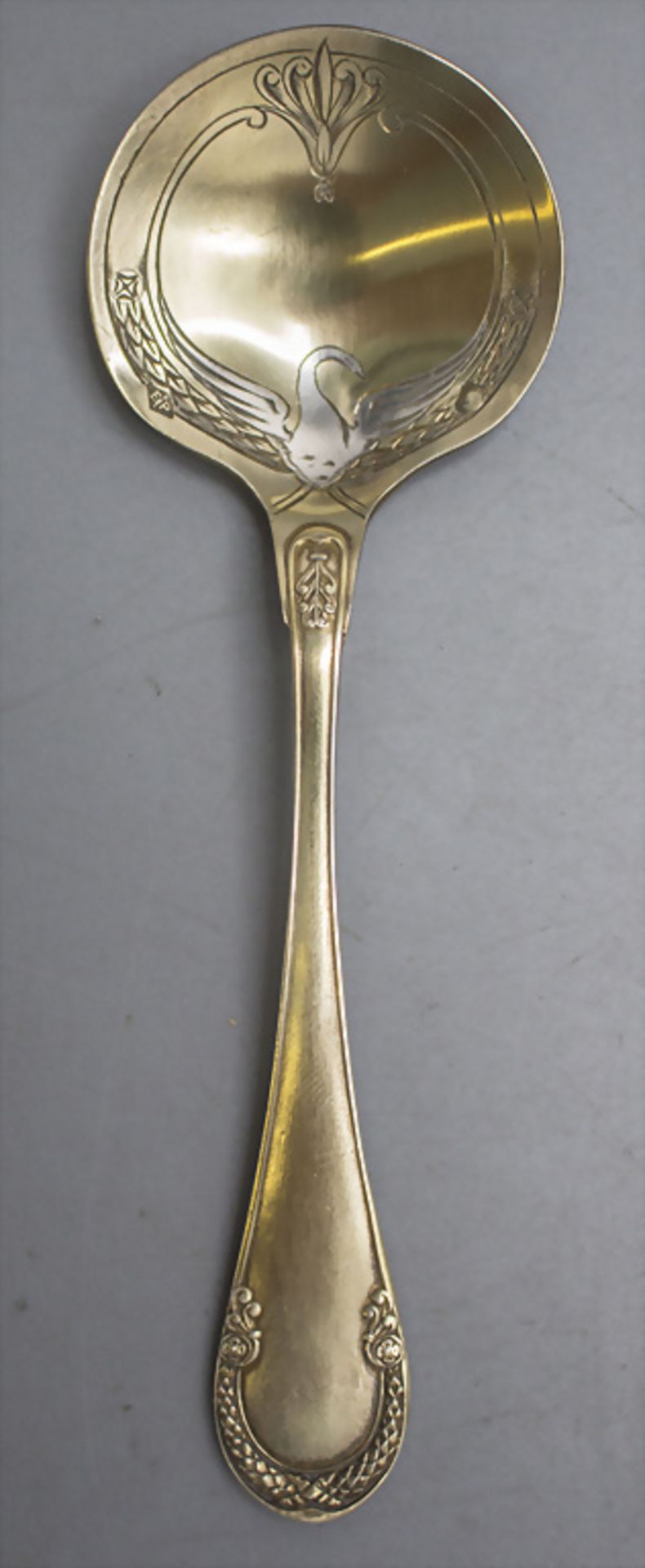 Paar Sahnelöffel im Etui / A pair of cream spoons in a box, Frankreich, um 1880 - Bild 3 aus 6