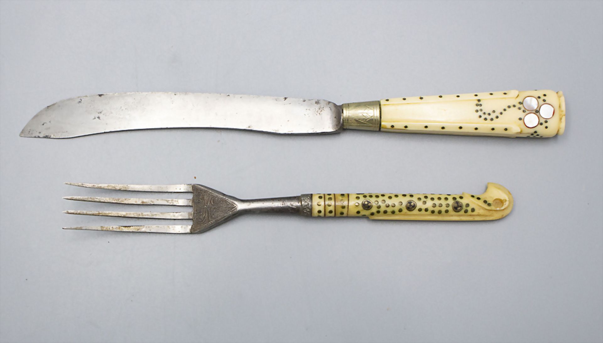 Barock Besteck / A Baroque fork and knife, 18. Jh.