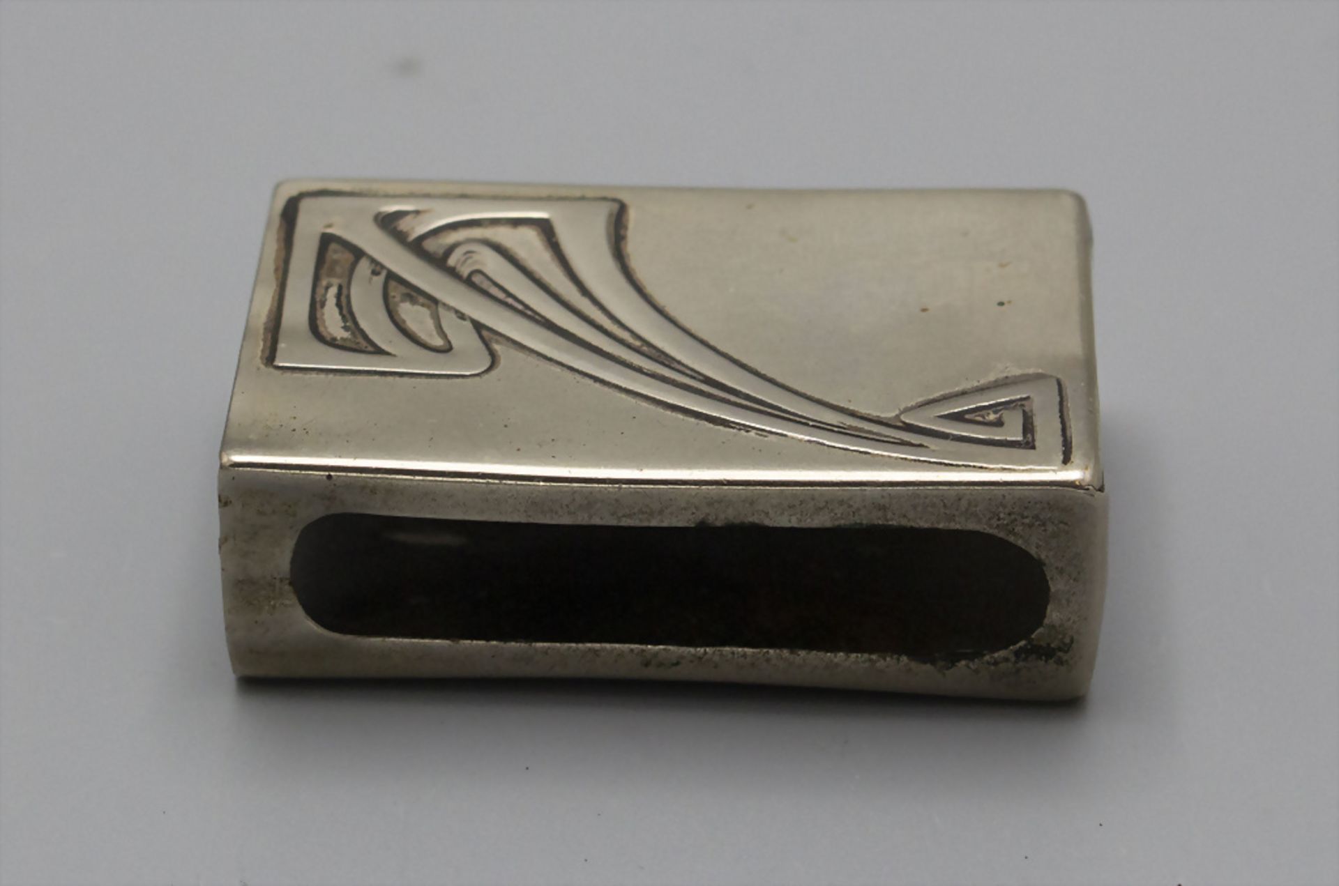 Jugendstil Halter für Streichholzschachtel / An Art Nouveau matchbox holder, WMF, Geislingen, ... - Bild 2 aus 4