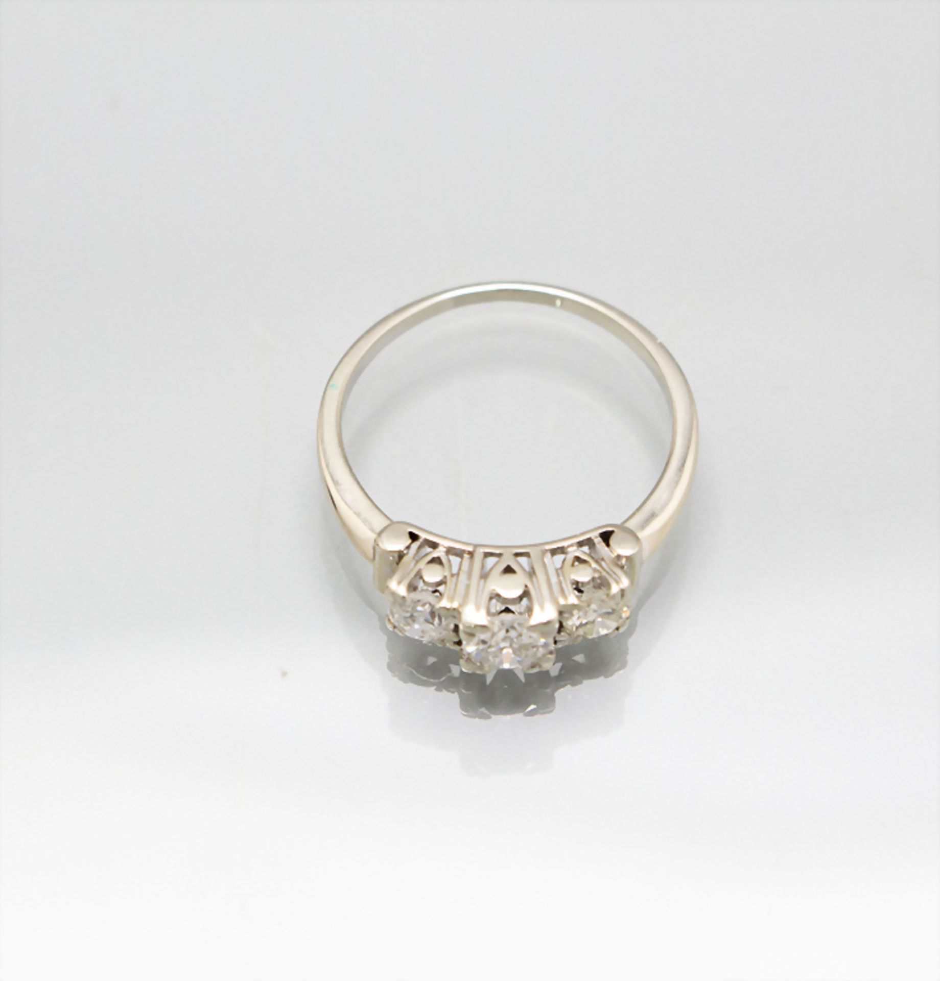 Damenring mit Brillanten / A ladies ring in 14 ct gold with diamonds - Bild 3 aus 3