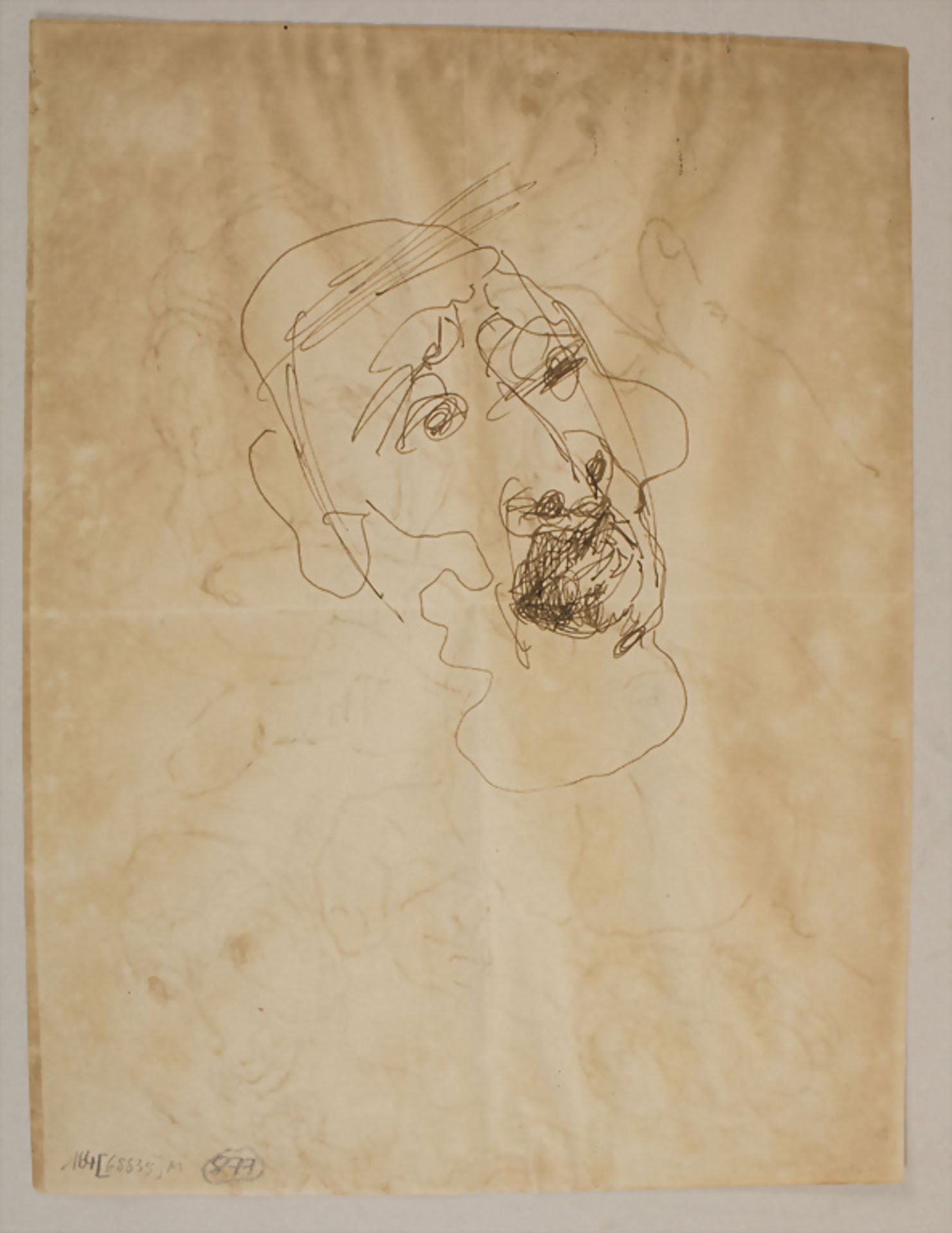 Emmanuel Mané-Katz (1894-1962), 'Kopf / Köpfe' / 'A head / heads', 20. Jh. - Bild 2 aus 2