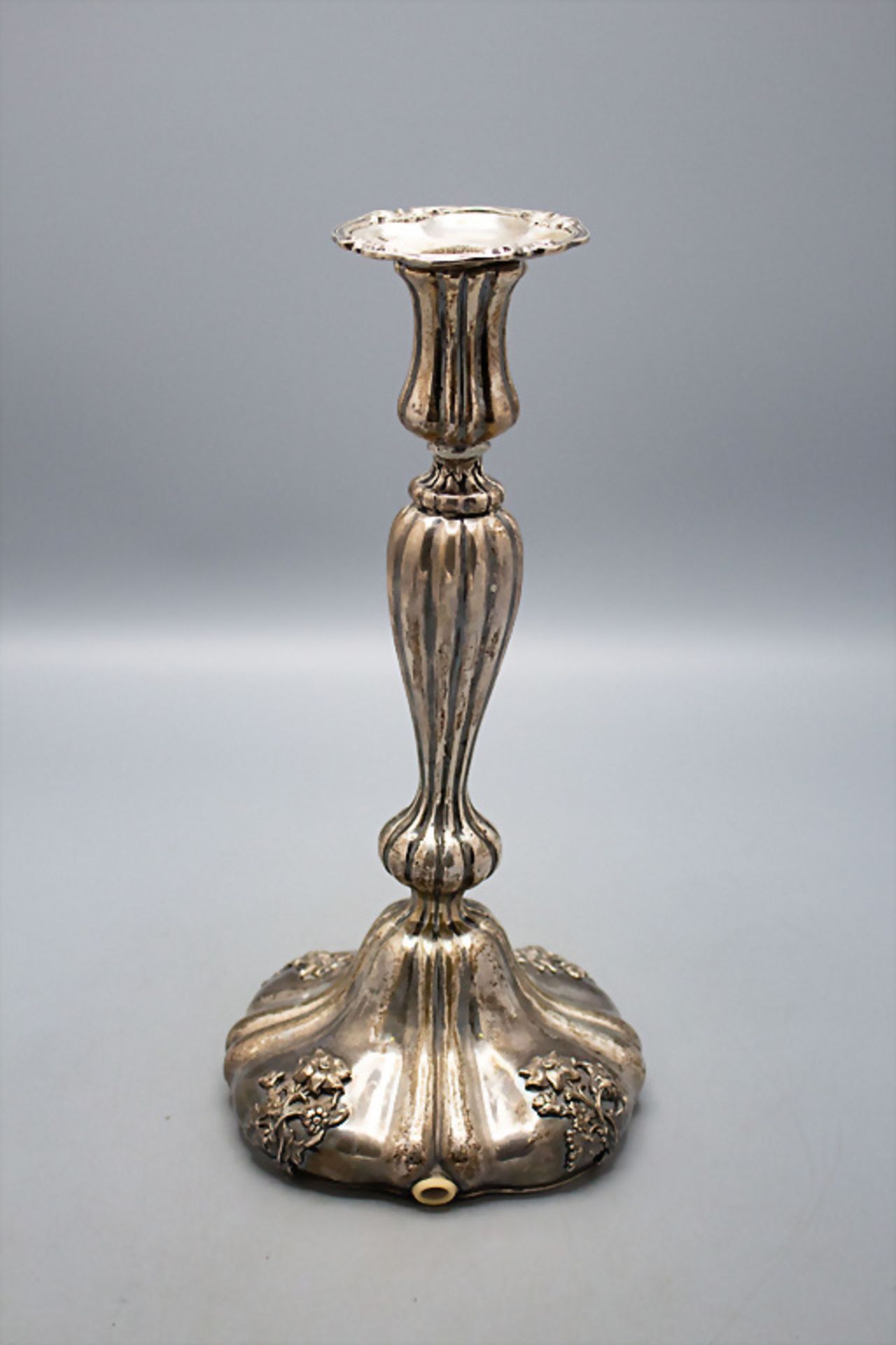 Biedermeier Kerzenleuchter / A silver Biedermeier candlestick, Moskau / Moscow, um 1845 - Bild 2 aus 6