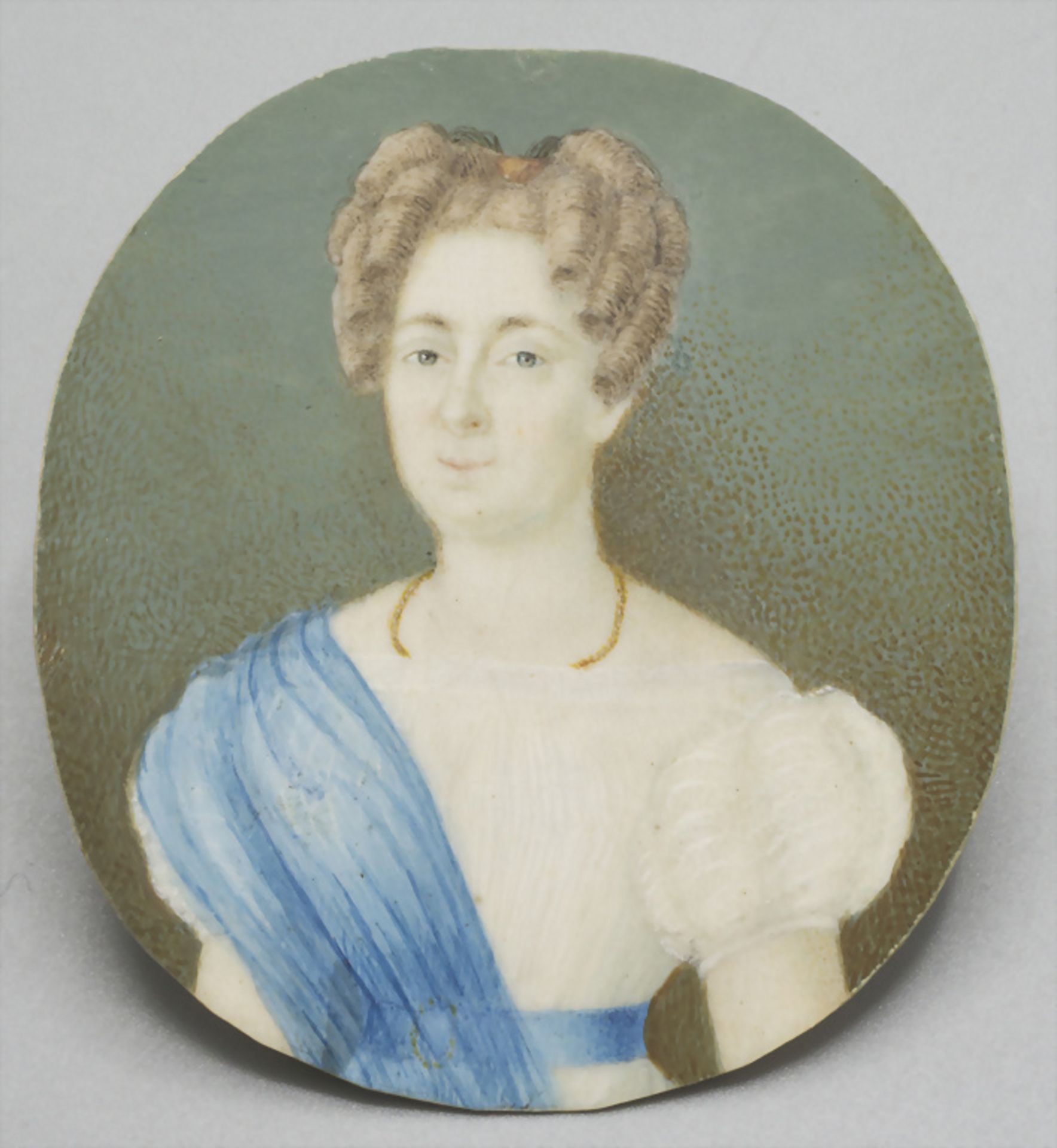 Künstler des 19. Jh., 'Biedermeier Damenporträt' / 'A Biedermeier portrait of a lady', Deutschland - Image 2 of 4