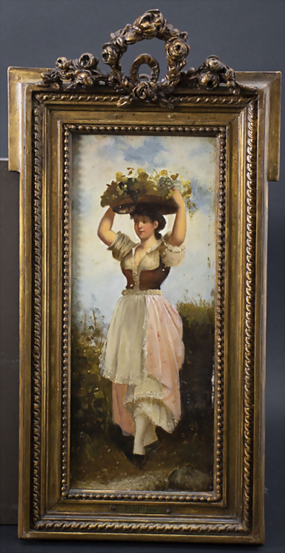 Künstler des 19. Jh., 'Fruitière' / Artist of the 19th century, 'Fruit carrier' - Bild 2 aus 4