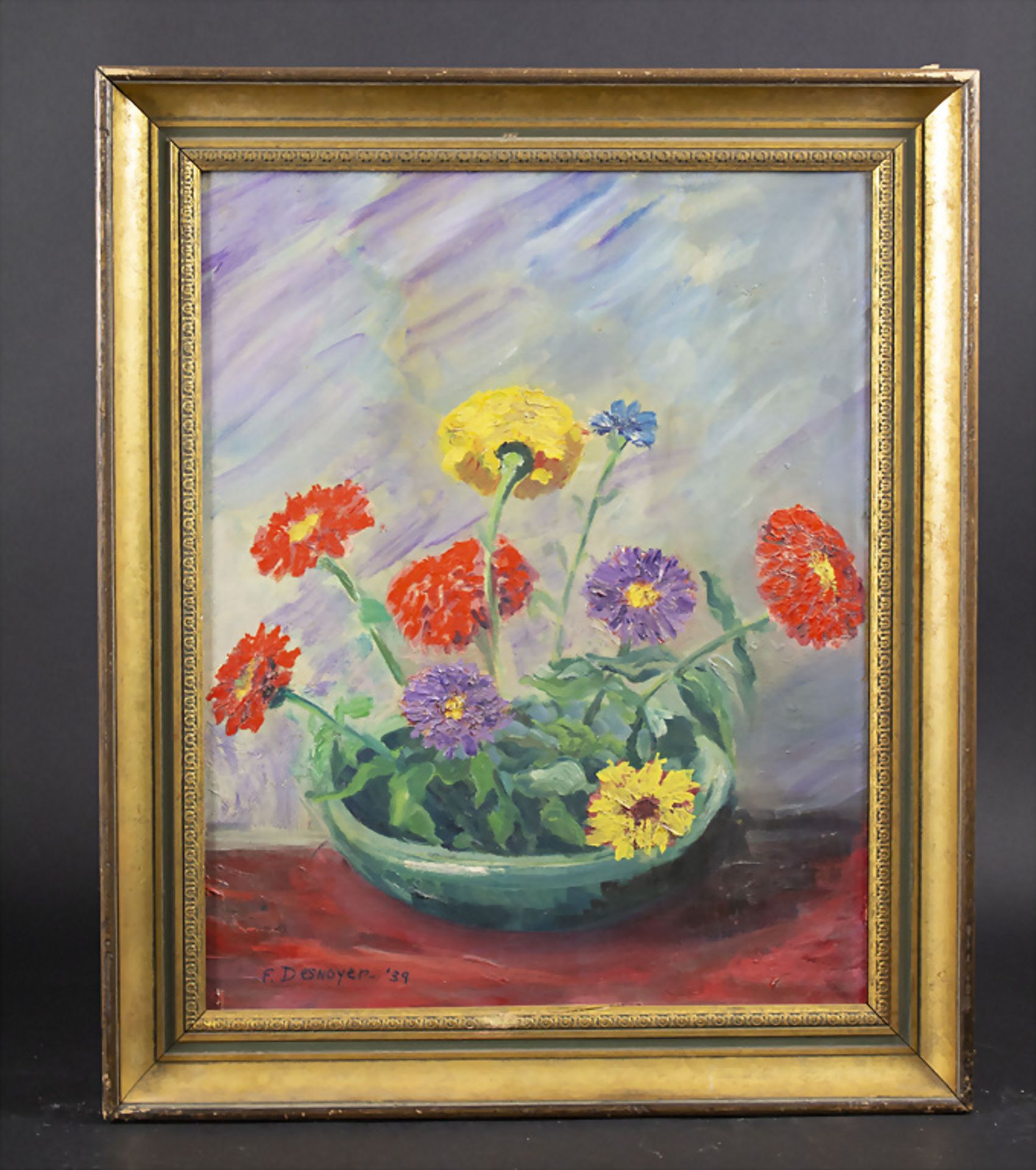 François DESNOYER (1894-1972), 'Blumenstillleben' / 'Still life with flowers', 1939 - Image 3 of 5