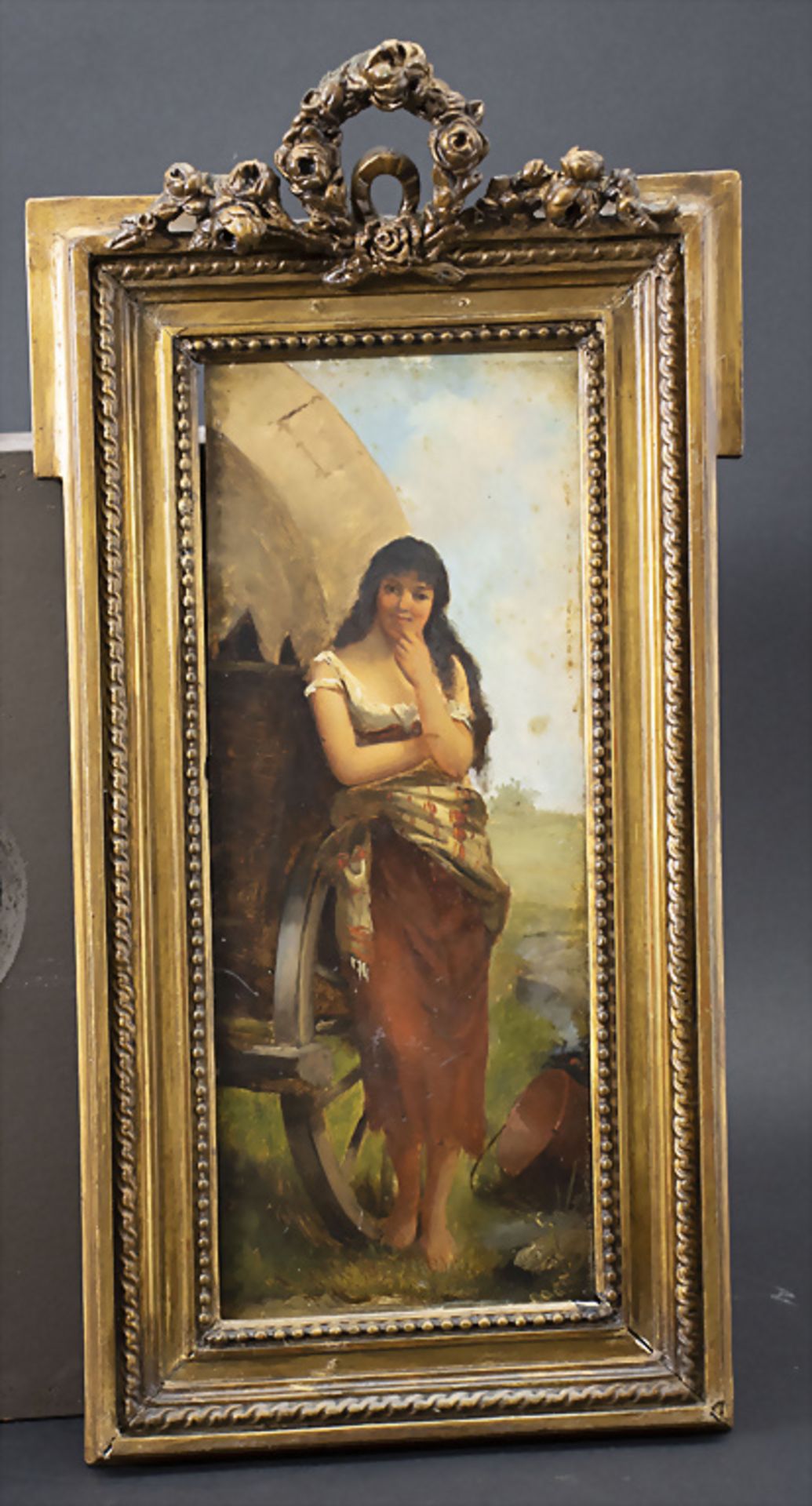 Künstler des 19. Jh., 'Zigeunerin' / Artist of the 19th century, 'Gypsy woman' - Bild 2 aus 3