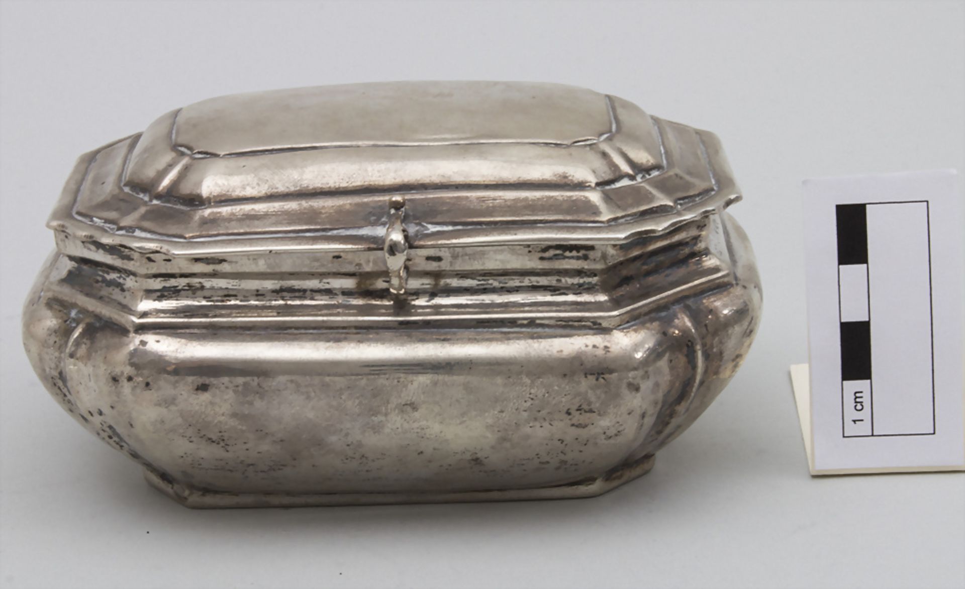 Barock Dose / A baroque silver box, Stephan Christian Wolter, Olawa / Ohlau in Schlesien, um 1725 - Image 5 of 8