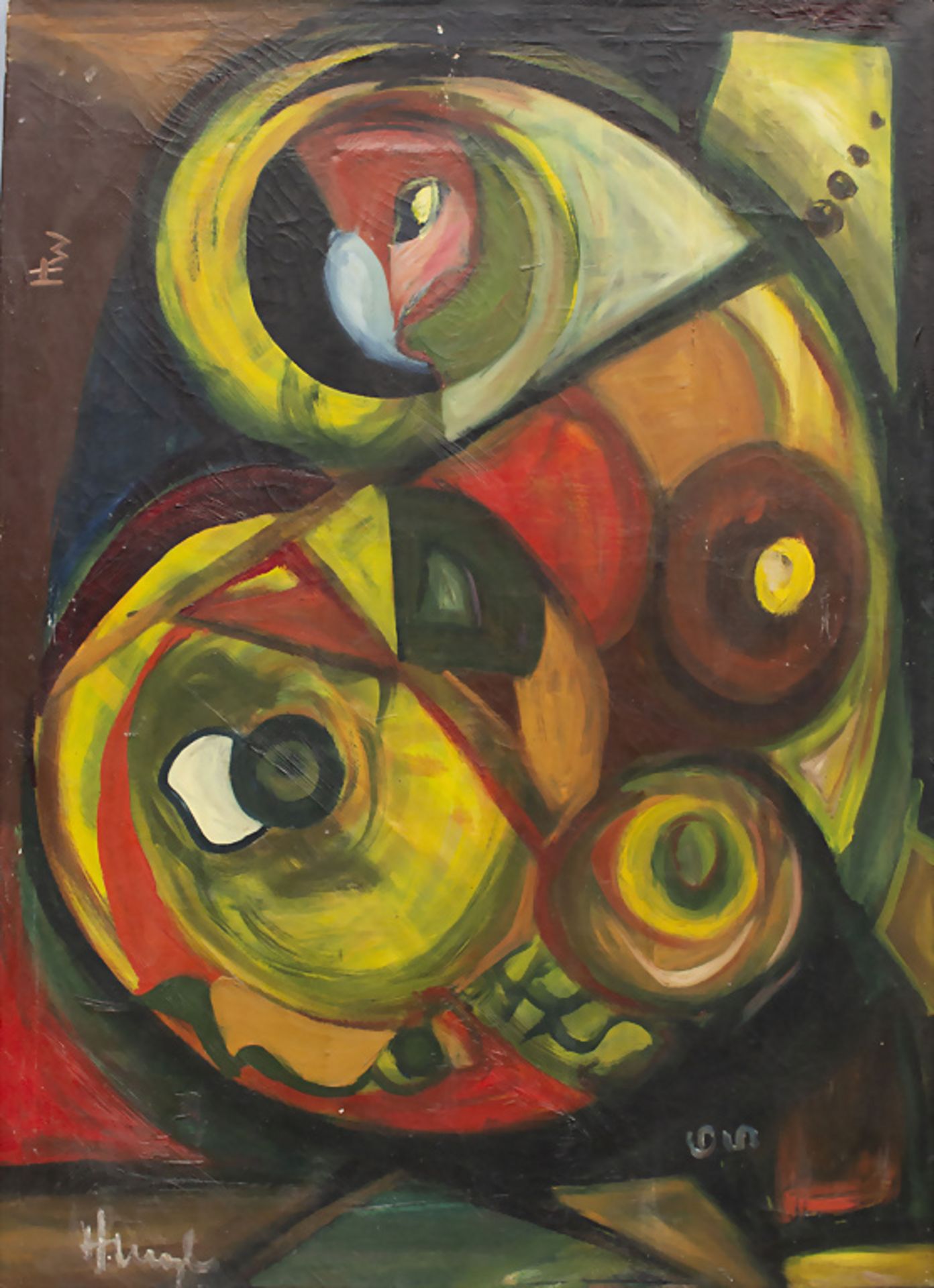 Hugo WEBER (1918-1971), zugeschrieben, 'Abstrakte Komposition' / attributed 'An abstrakt ...