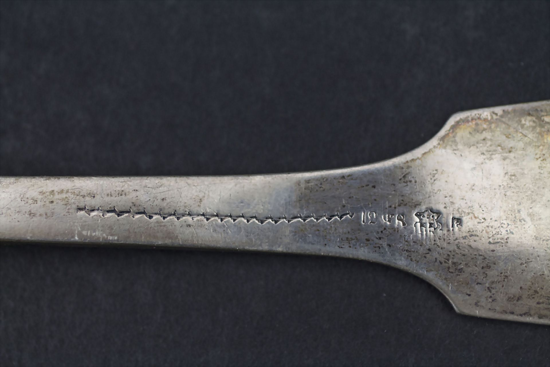 Biedermeier Kelle / A silver ladle, Koenigsberg / Kaliningrad, um 1830 - Bild 4 aus 4