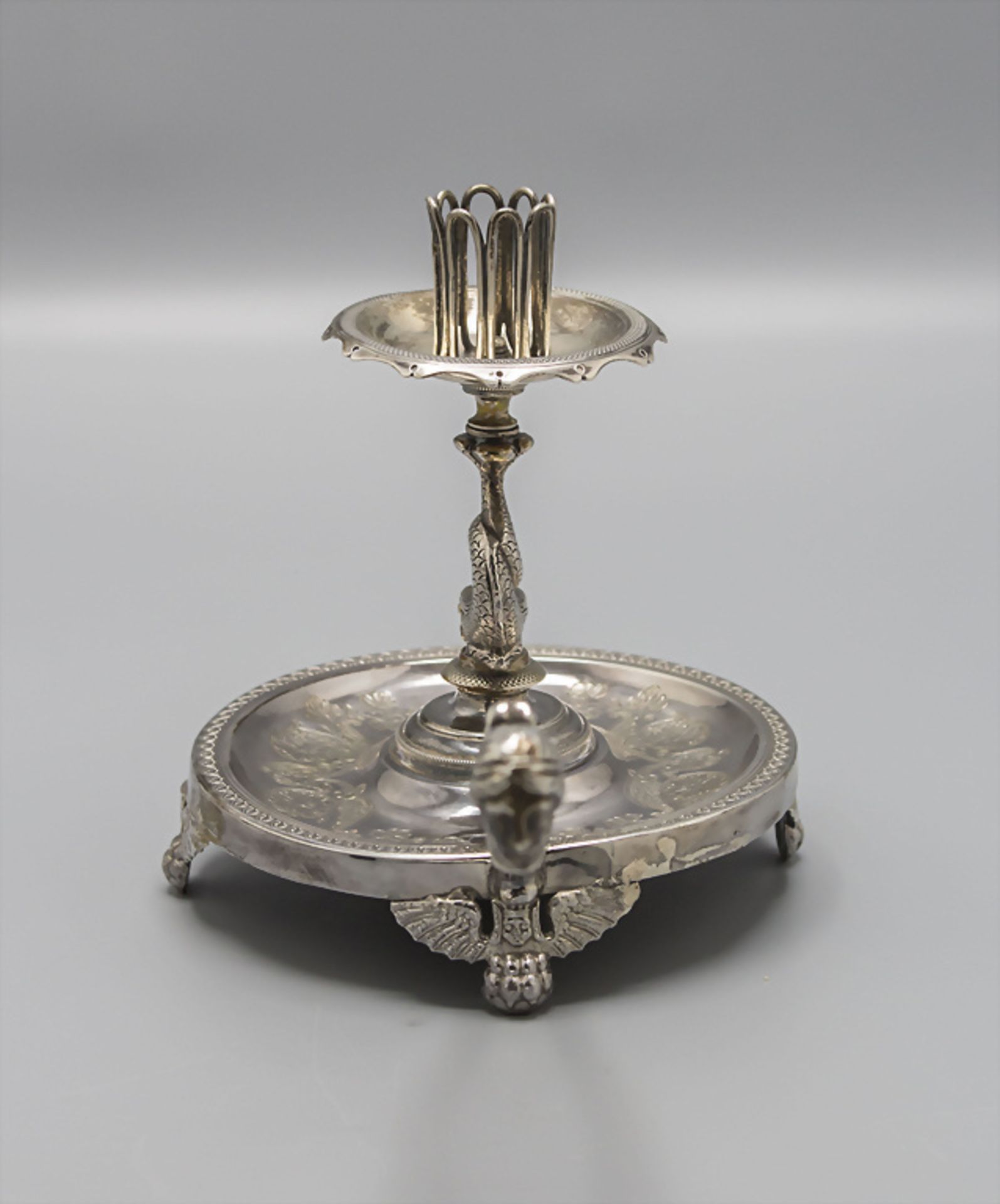 Empire Handleuchter / A portable silver candlestick, Carreras, Barcelona, um 1800 - Bild 4 aus 7