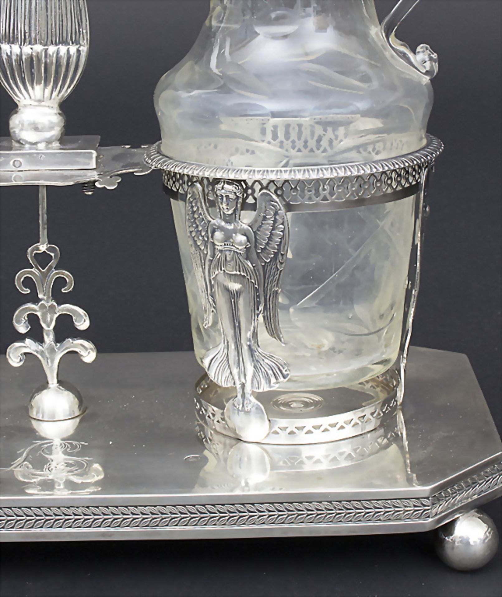 Empire-Huiliere / Menage / A silver oil and vinegar cruet set, Pierre-Jacques Meurice, Paris, ... - Image 8 of 9