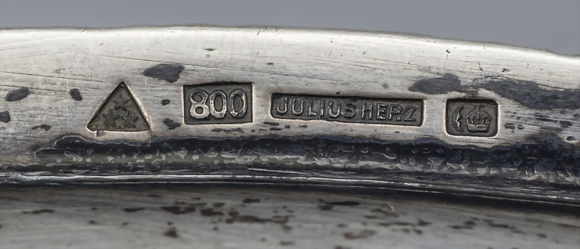 Sauciere / A silver gavy boat, Julius Herz, Wiesbaden, um 1890 - Image 5 of 6