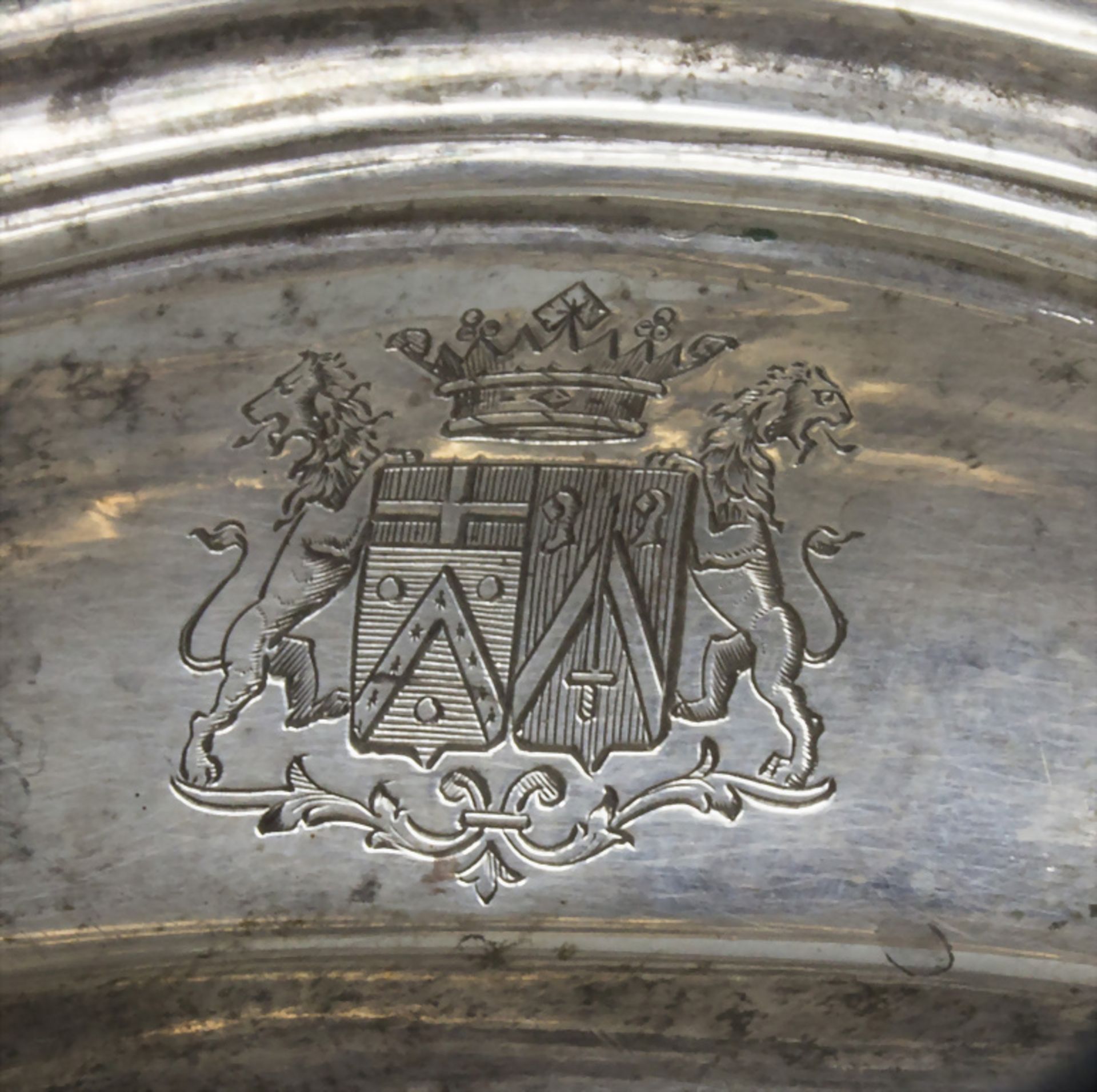 Sauciere auf Presentoir / A silver sauce boat on presenter, Fouquet-Geuedet, Paris, um 1900 - Image 8 of 10