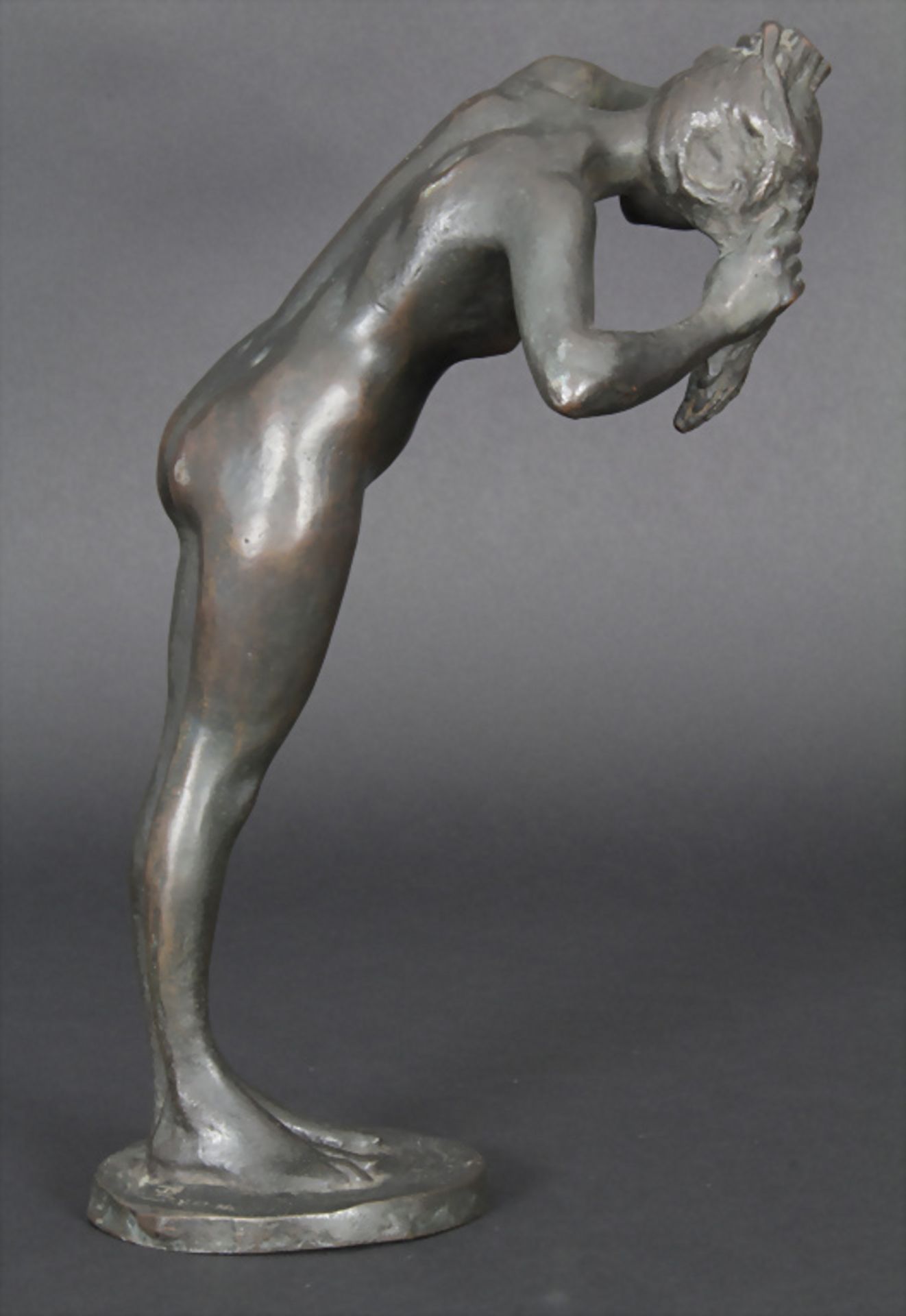 Frédéric Brou (Mauritus 1862-1926 Paris), 'Weiblicher Akt' / 'A female nude', um 1900 - Image 3 of 6