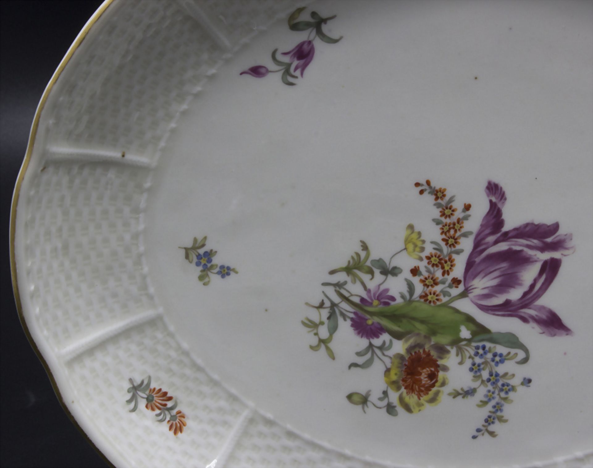 Schale mit Blumenmalerei / A bowl with flowers, Ludwigsburg, um 1770 - Bild 2 aus 4