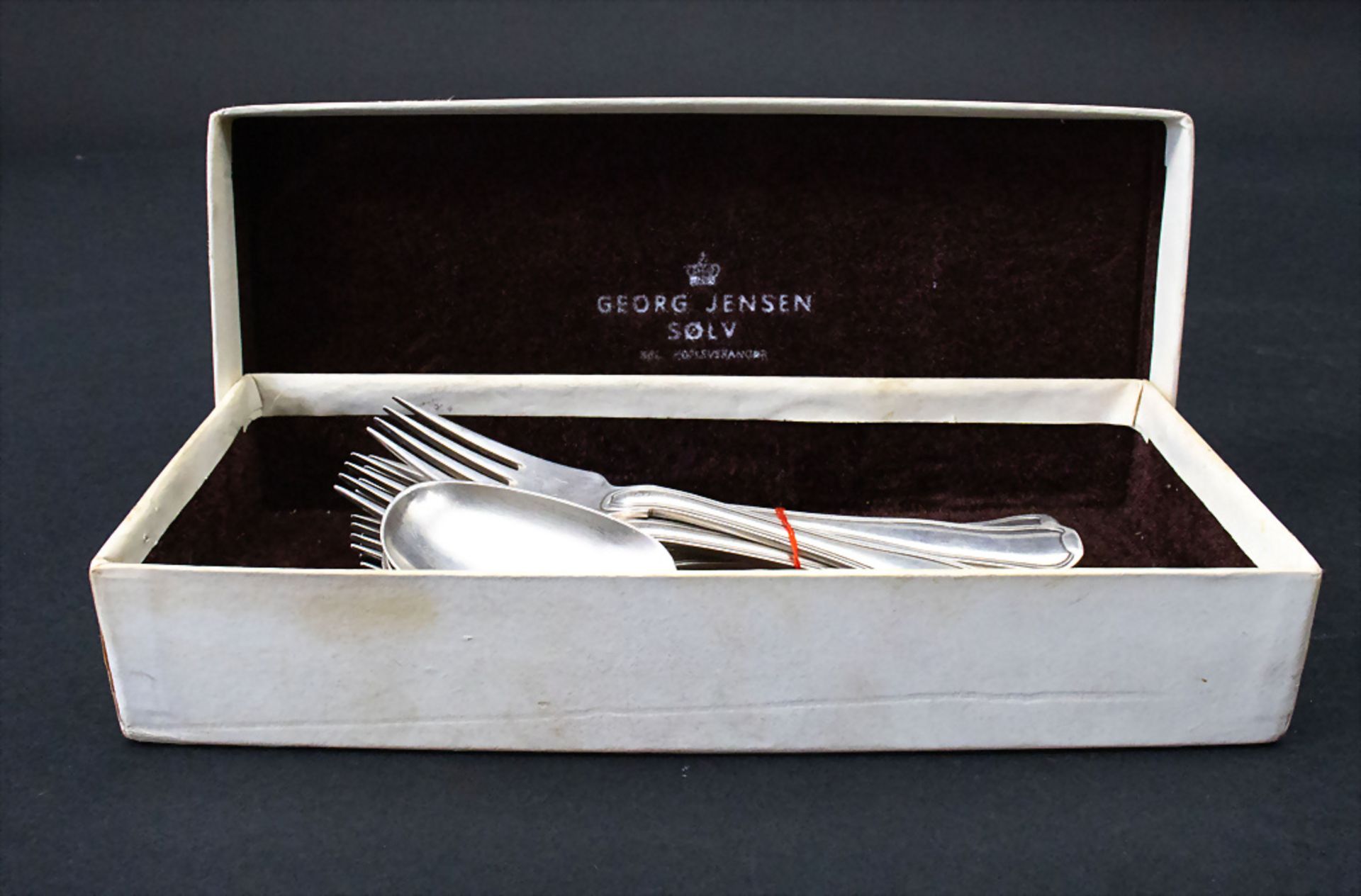 5 Kuchengabeln und 5 Dessertlöffel 'Old Danish' / 5 silver cake forks and 5 silver dessert ... - Image 6 of 6