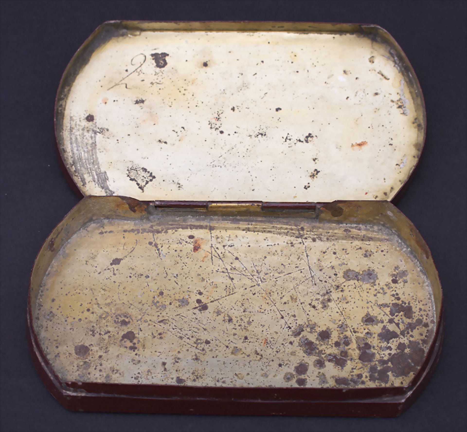 Schnupftabakdose / Tabatiere 'Rüdesheim' / A snuff box 'Rüdesheim', wohl Stobwasser, ... - Bild 5 aus 5