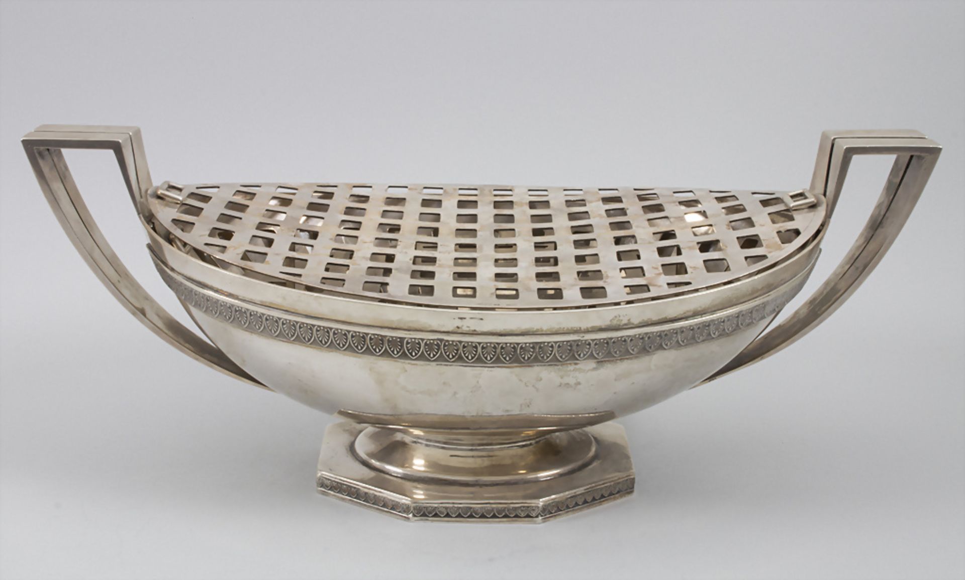 Jardinière / Obstschale / A silver fruit bowl, A. Seiler, Vevey, um 1900 - Bild 4 aus 11