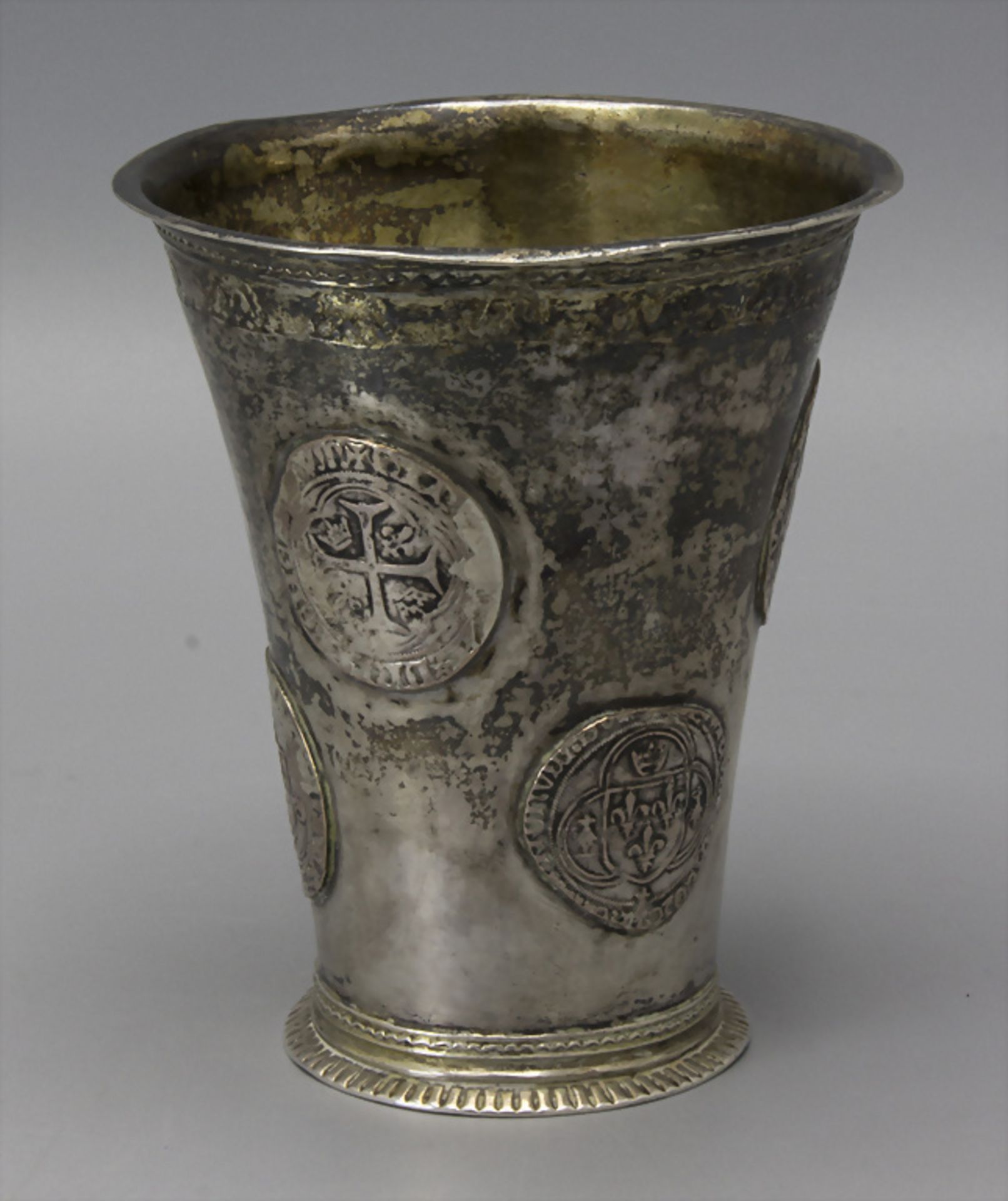 Barock Münzbecher / A Baroque silver beaker, Niels Orstedt, Norrköping, nach 1745 - Bild 2 aus 9