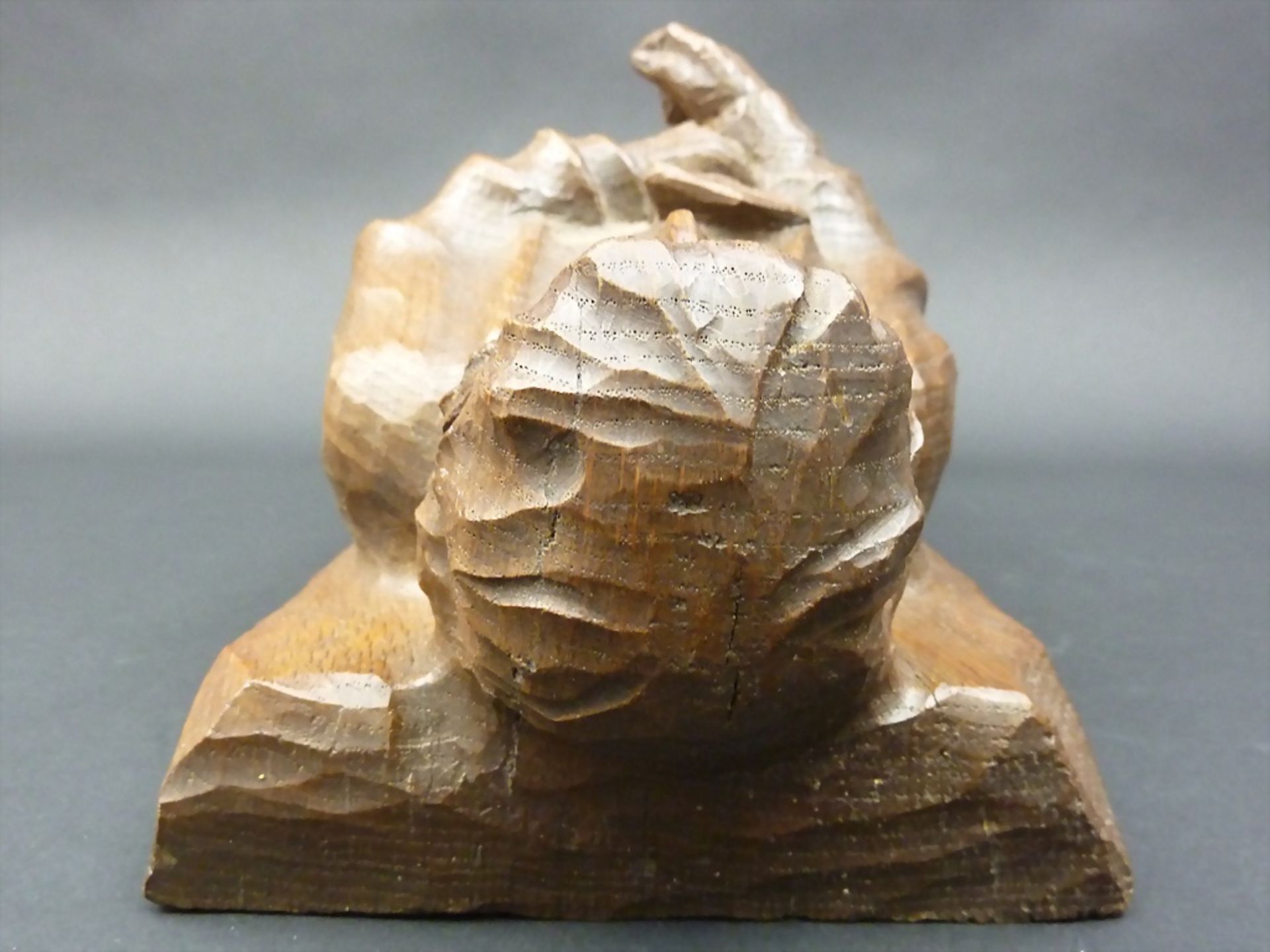 Holz-Skulptur 'Heiliger Apostel Petrus - Der Fels' / Wooden sculpture 'Holy Apostle Peter - ... - Bild 11 aus 12