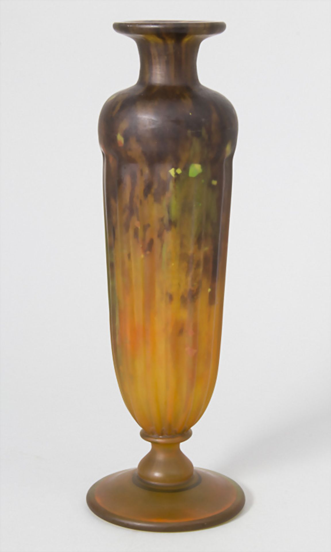 Jugendstil Vase / Art Nouveau glass vase, Daum Frères, Ecole de Nancy, Frankreich, um 1900 - Bild 3 aus 7