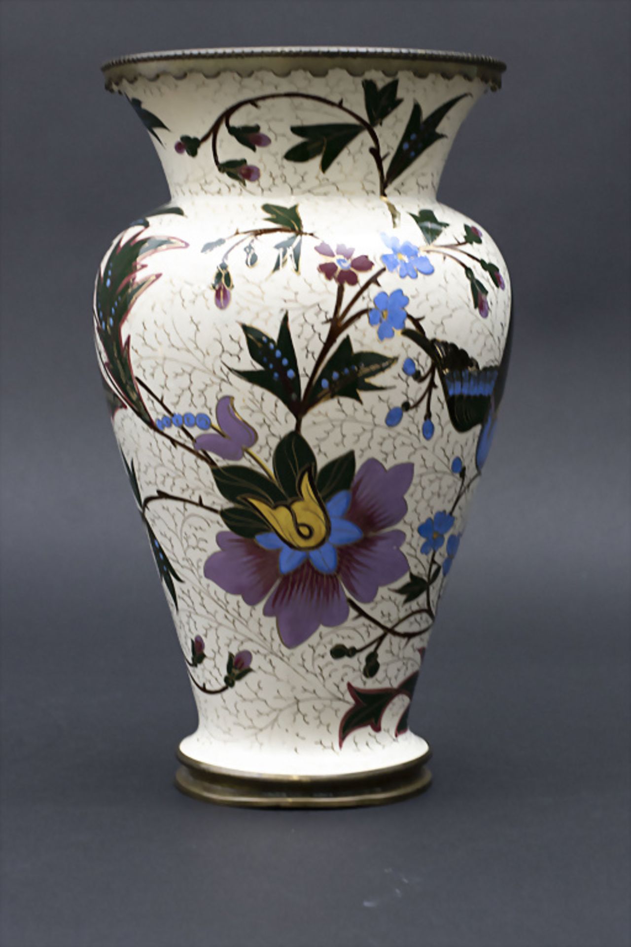 Vase mit Kranichen / A vase with cranes, um 1910 - Image 2 of 7