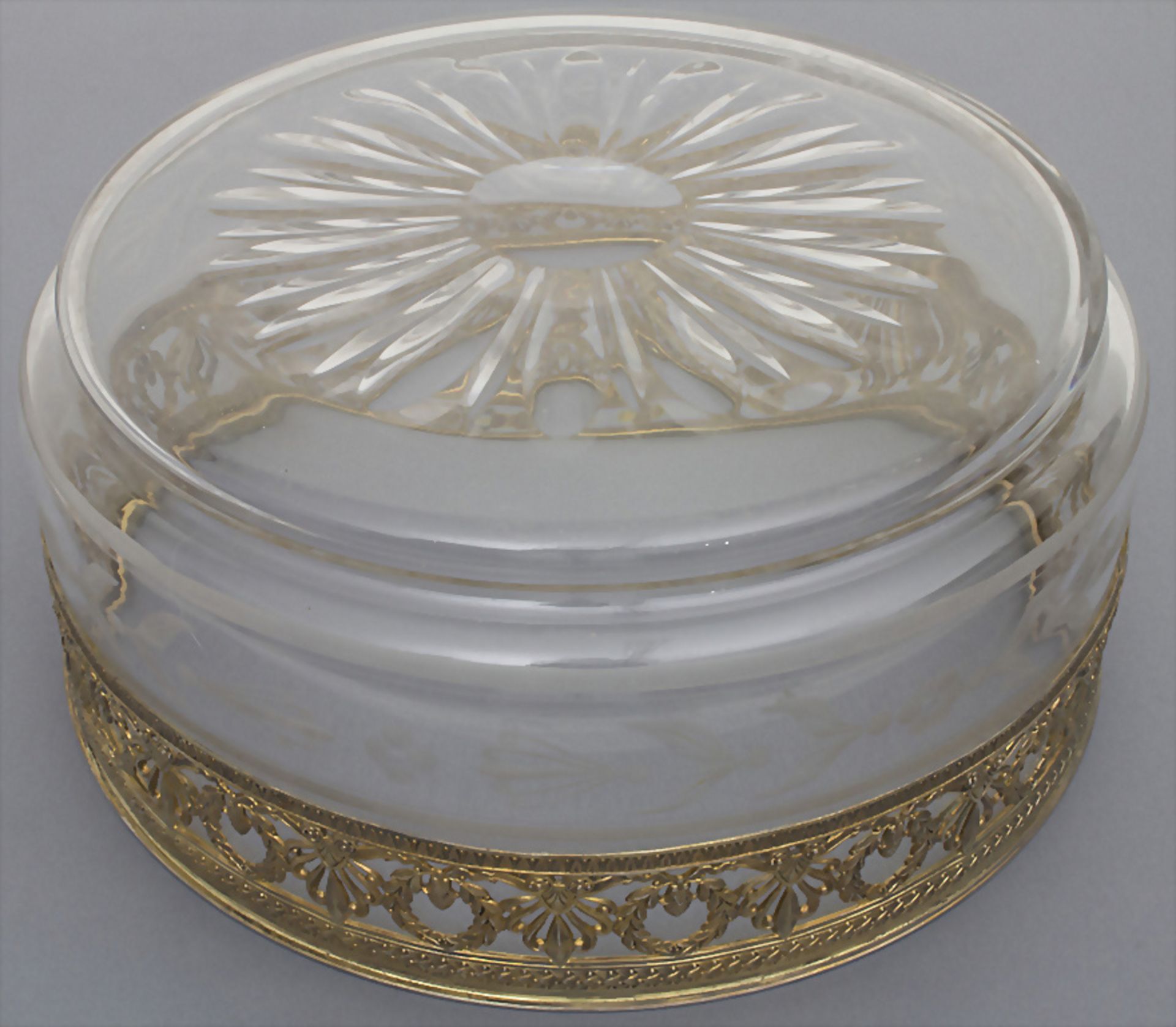 Kristallschale mit Silbermontur / A crystal bowl with silver mount, Emile Puiforcat, Paris, um 1900 - Bild 2 aus 4
