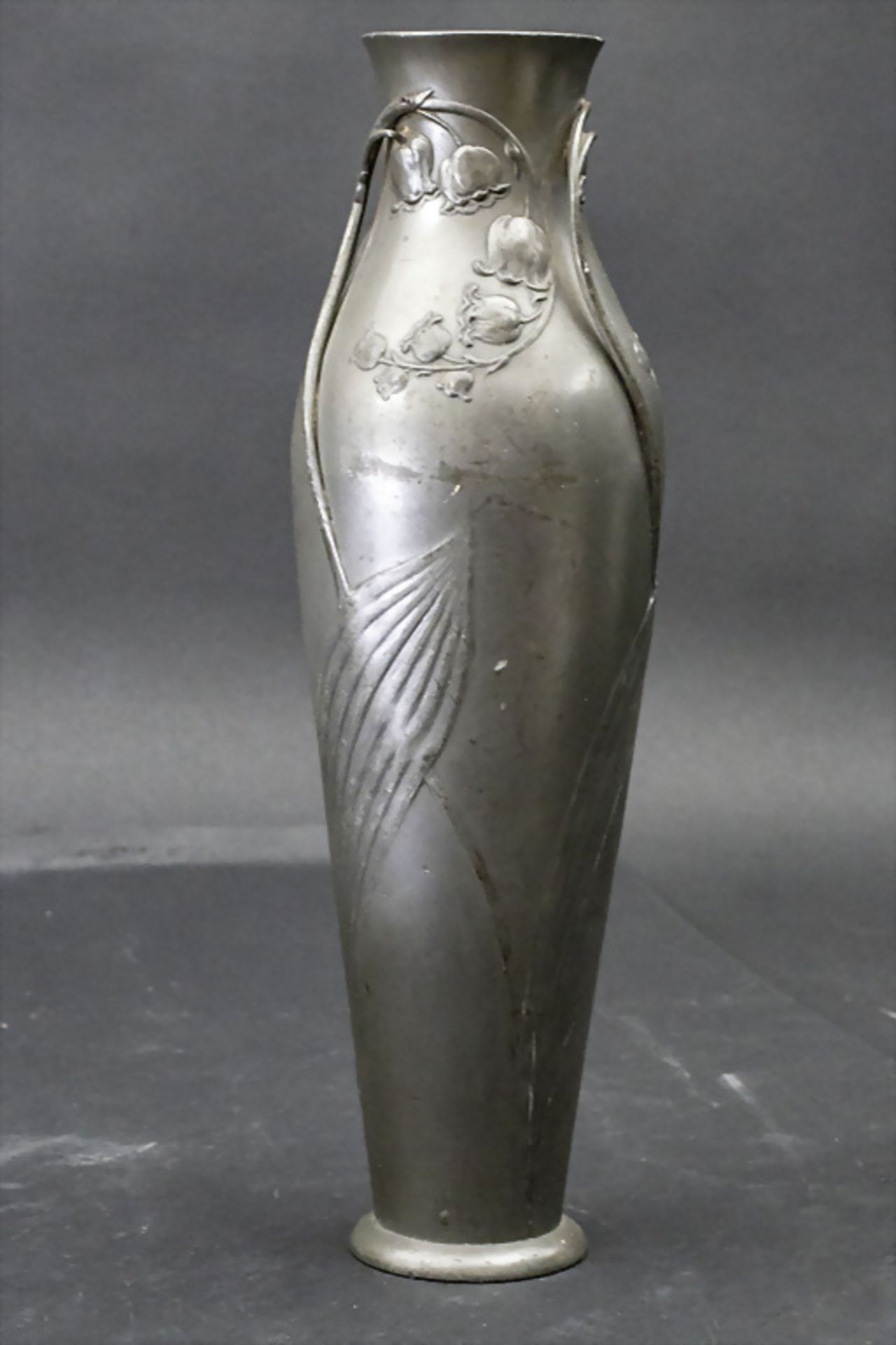 Jugendstil Vase / An Art Nouveau vase, Kayserzinn, Krefeld, um 1904