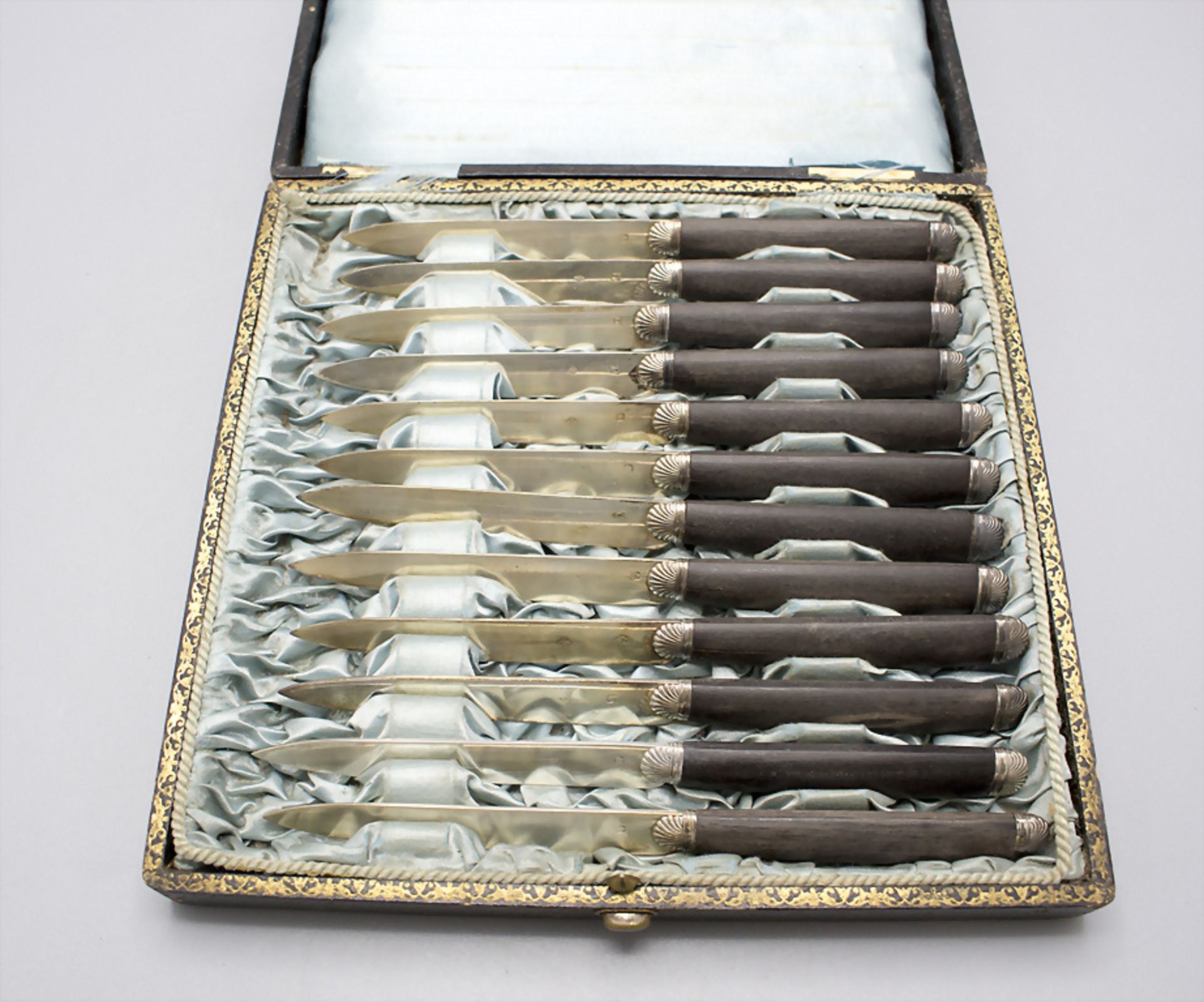 12 Messer mit Silberklingen / 12 knives with silver blades, Gustave Leroy & Cie., Paris, 1896/1897 - Image 2 of 5